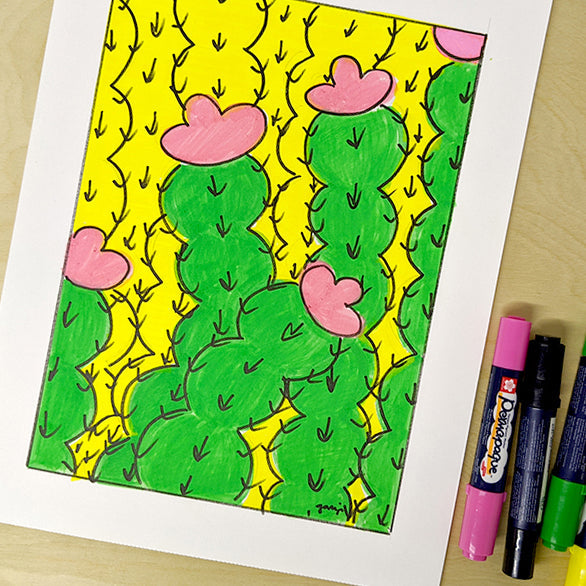 Drawing a Field of Cactus with Dan Garzi