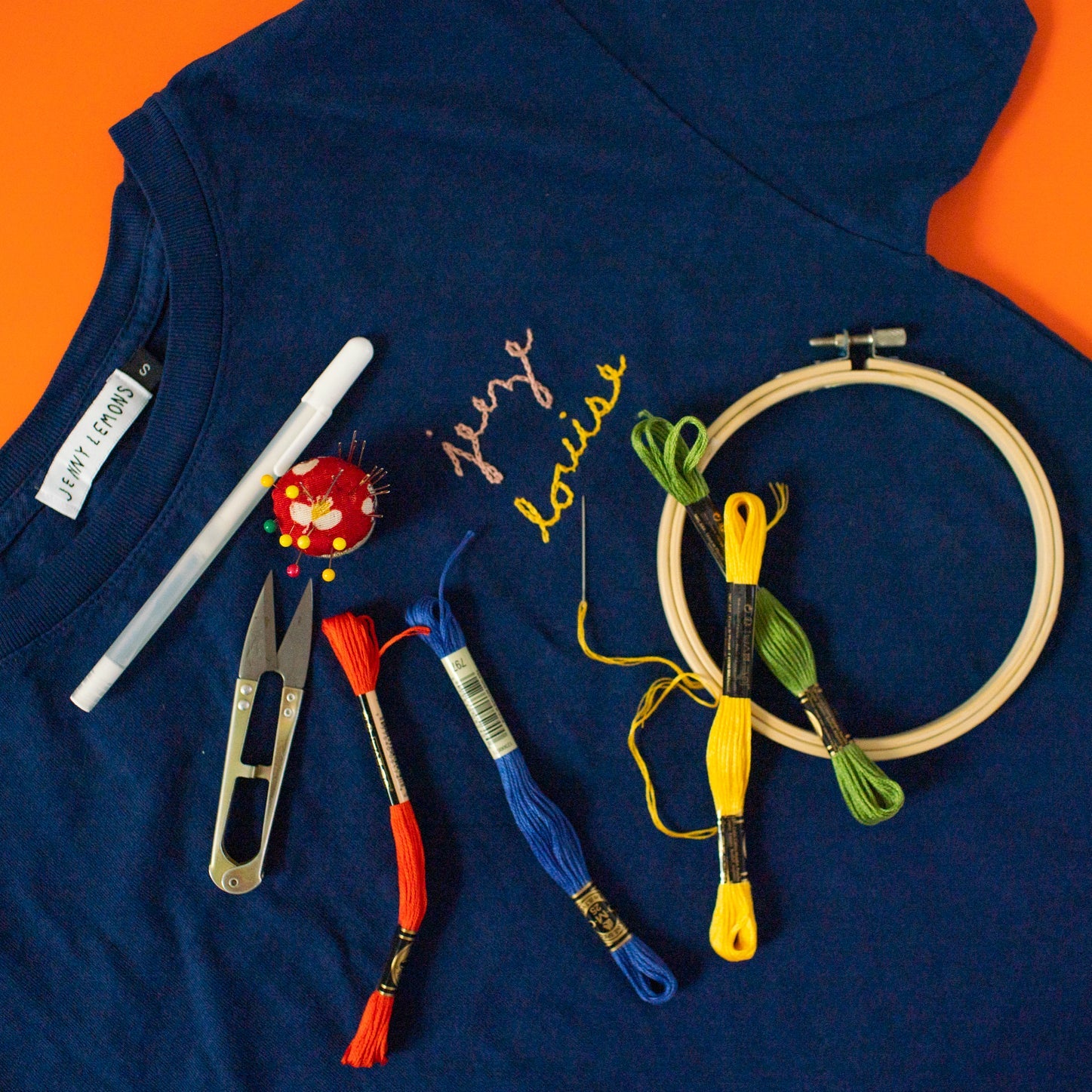 Embroidery On a T-Shirt: How to Stitch on Stretchy Fabric