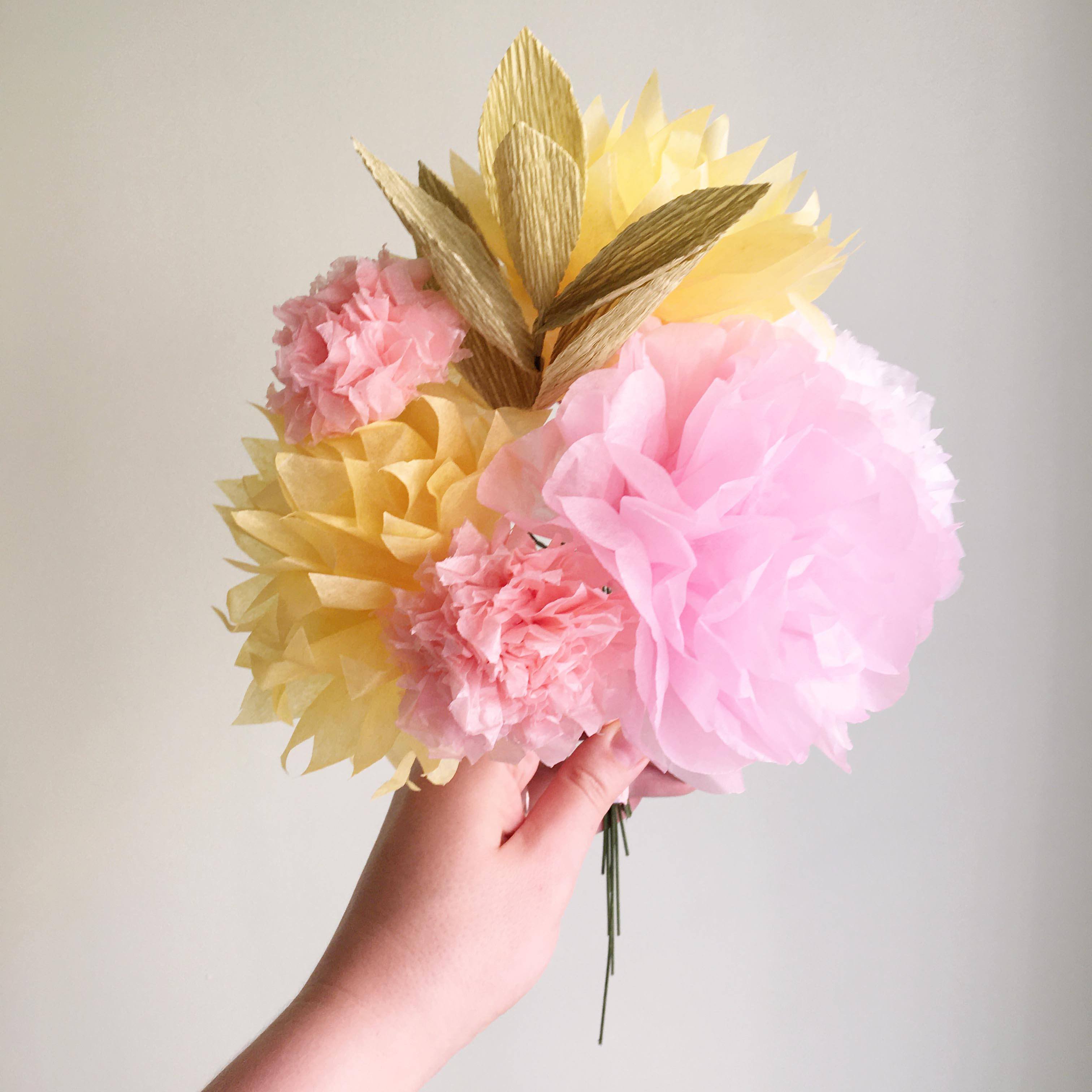 how to make paper flowers step by step easy