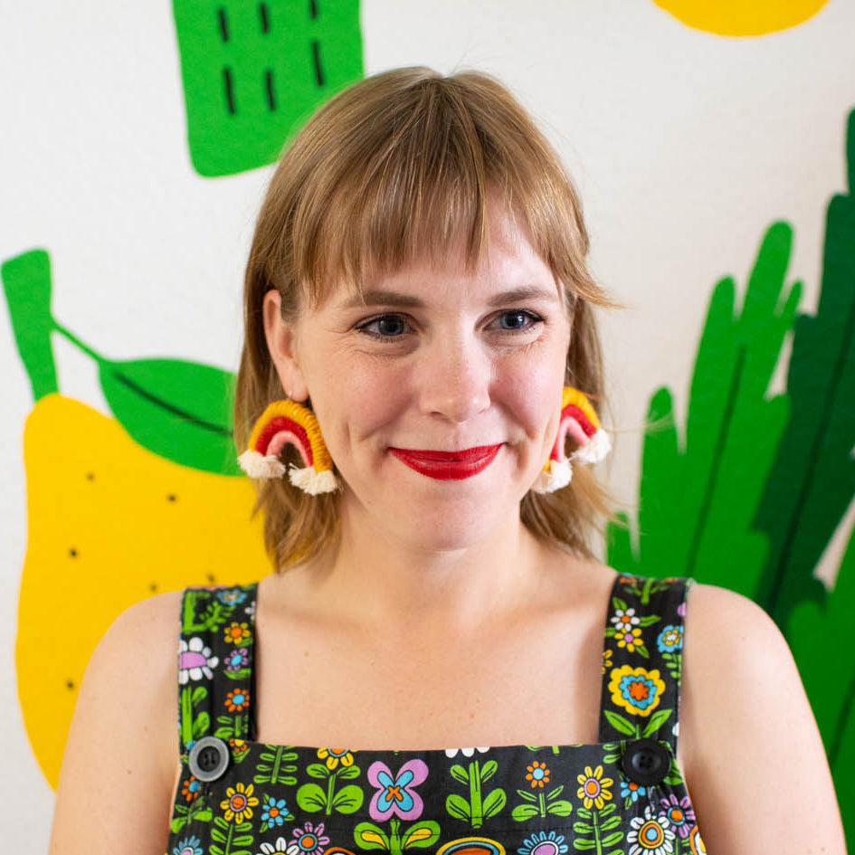 Macrame Rainbow Earrings