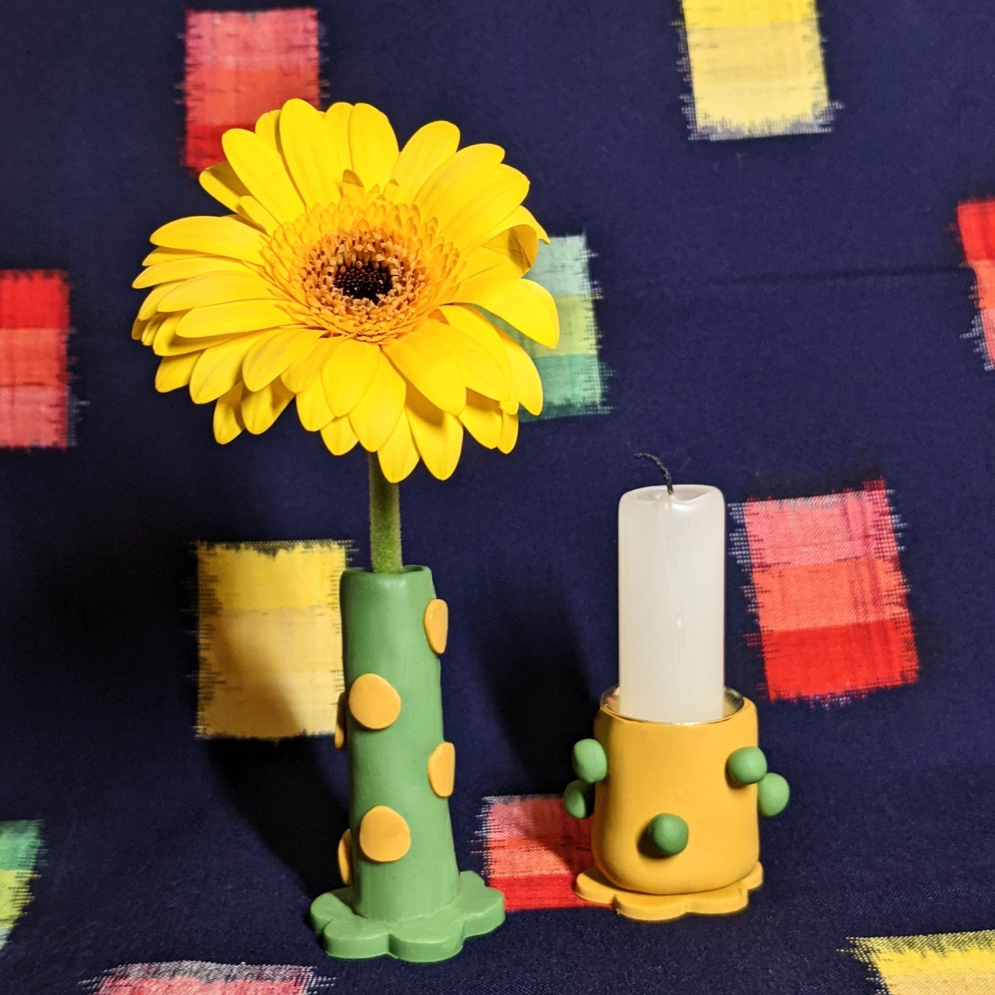 Playful Polymer Clay Candle Holder DIY