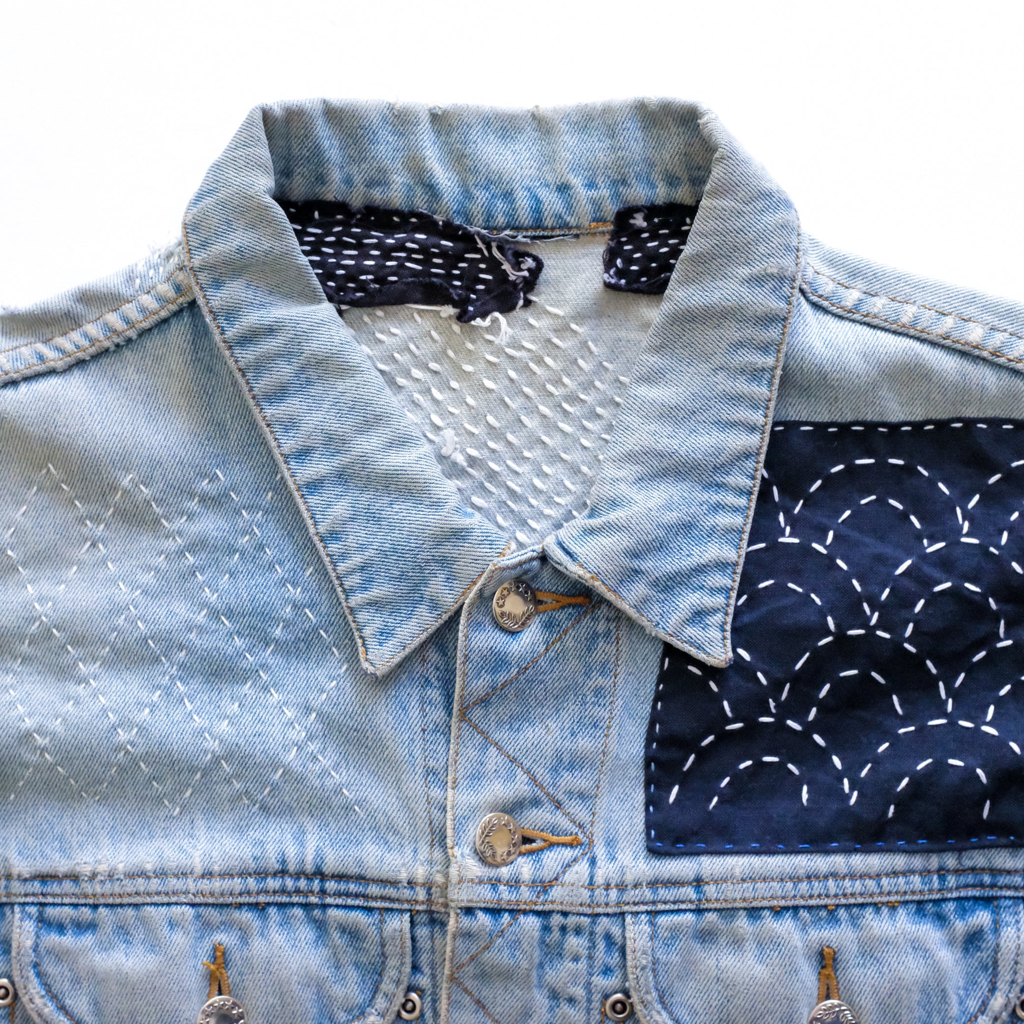 DIY Denim Jacket with Embroidery - Cutesy Crafts