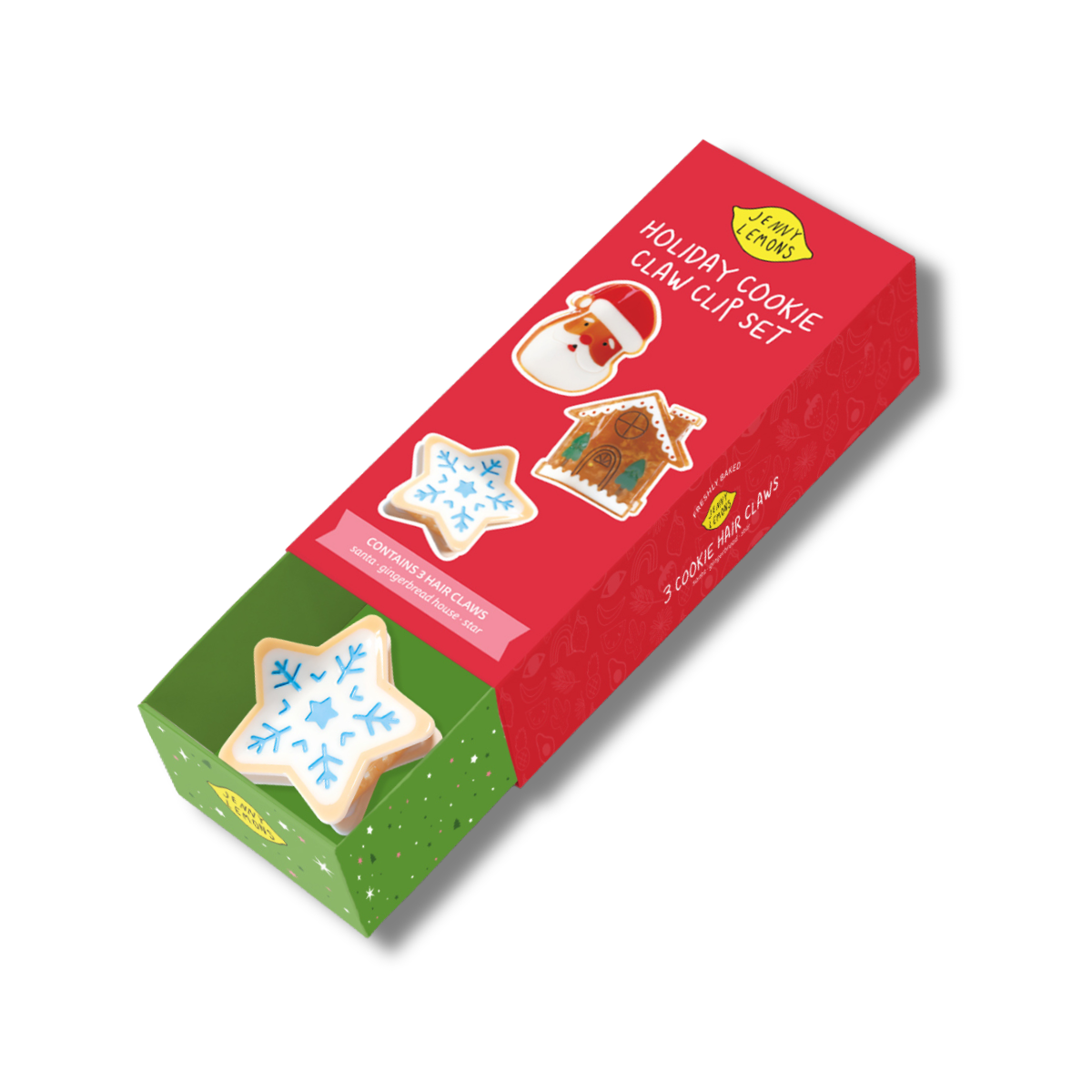 2026 Limited Edition Holiday Cookie Hair Claw Clip Gift Set