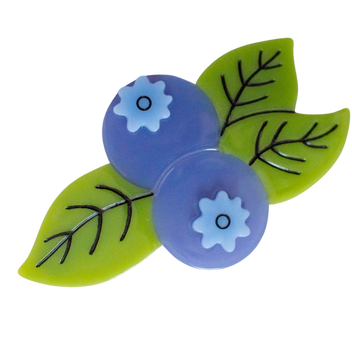 HAND-PAINTED STRAWBERRY FRUIT CLAW HAIR CLIP