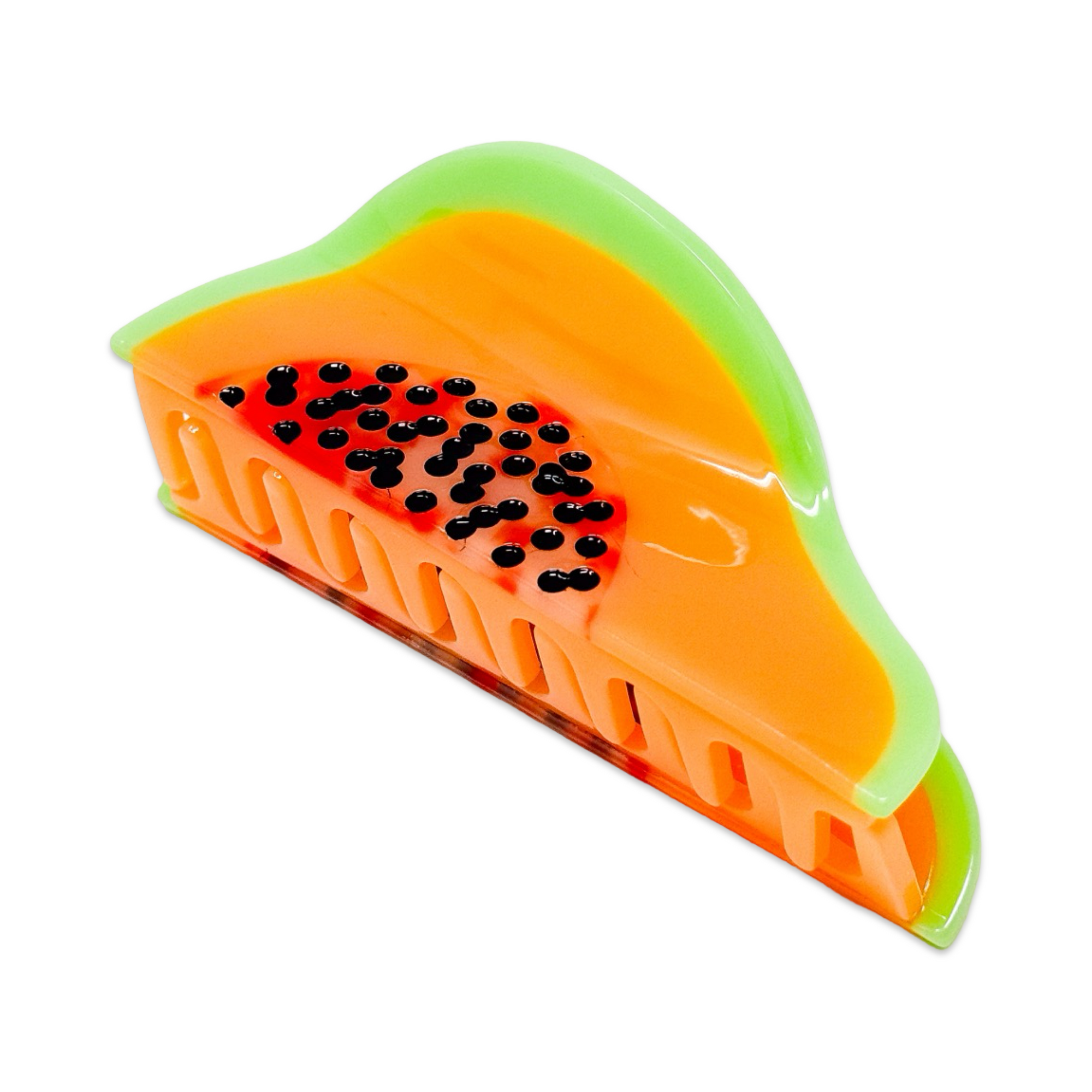 Large Papaya Hair Claw Clip