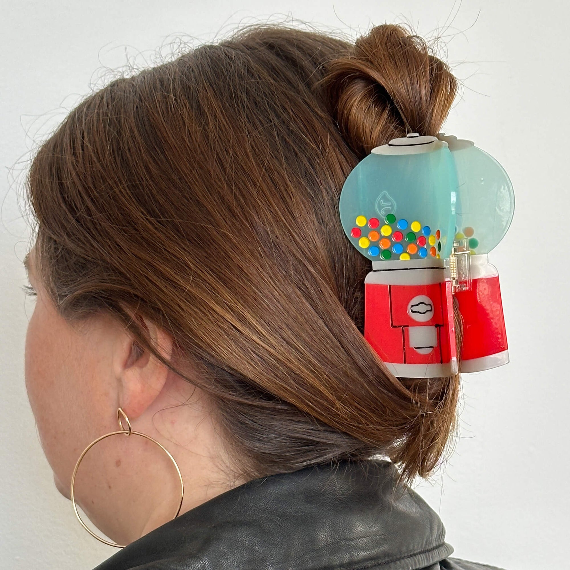 Large Gumball Machine Hair Claw Clip