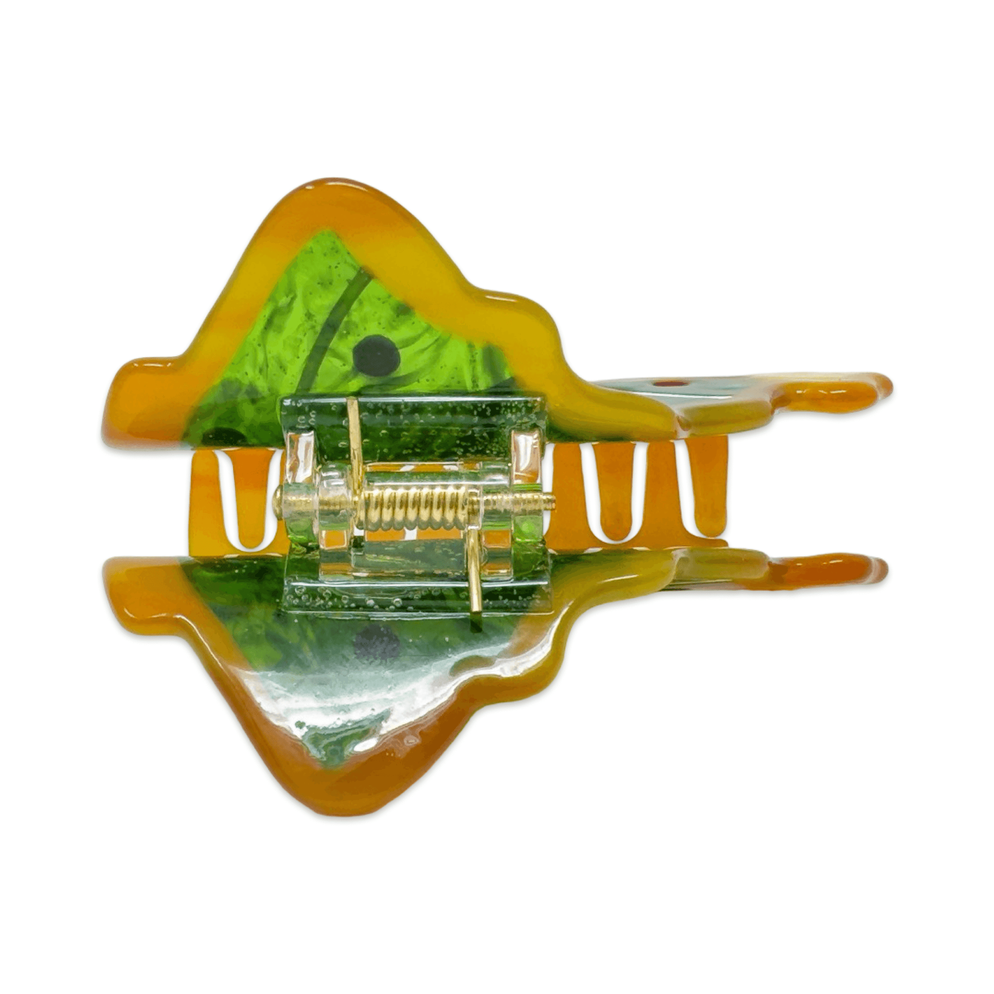 Midi Christmas Tree Holiday Cookie Hair Claw Clip