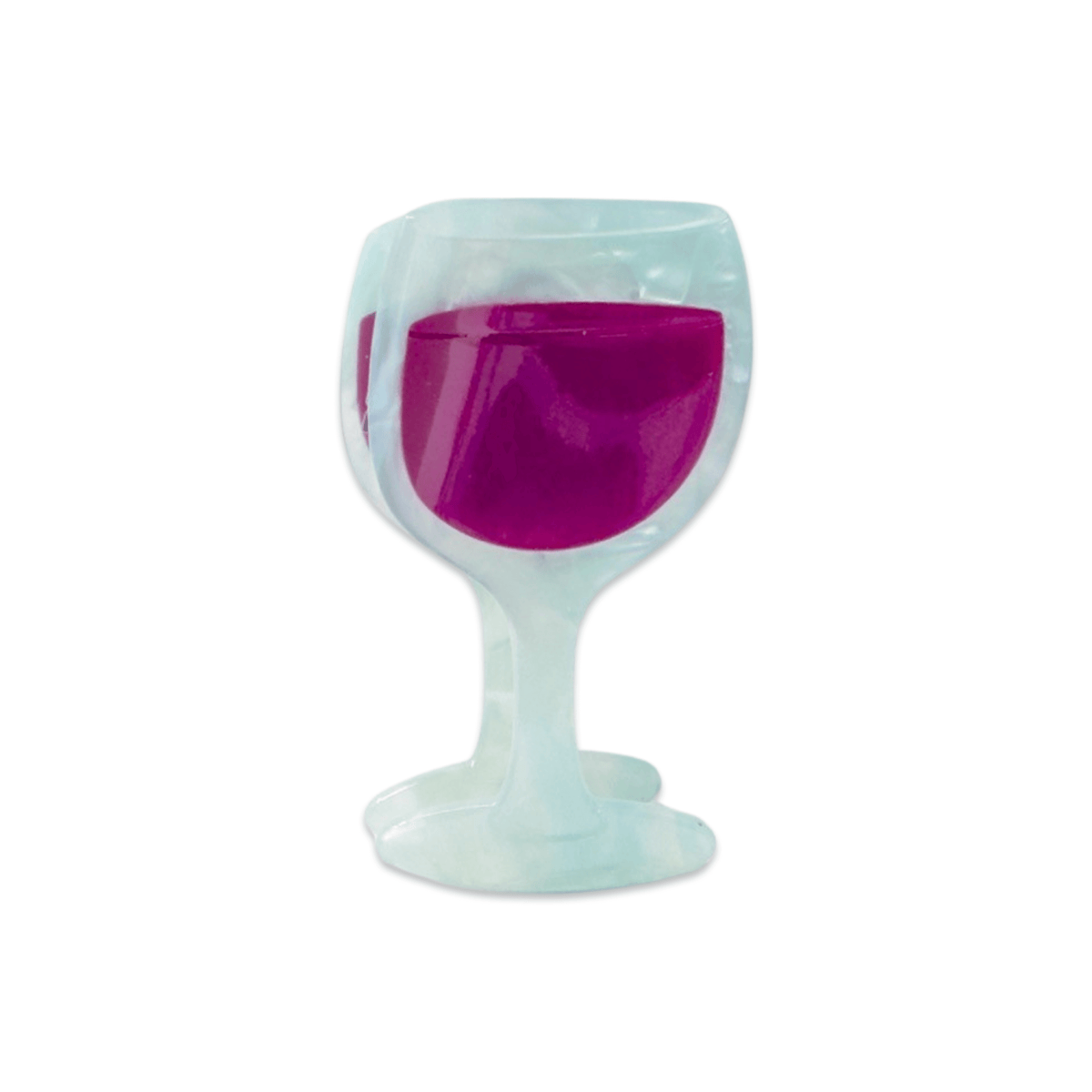 Midi Wine Glass Hair Claw Clip