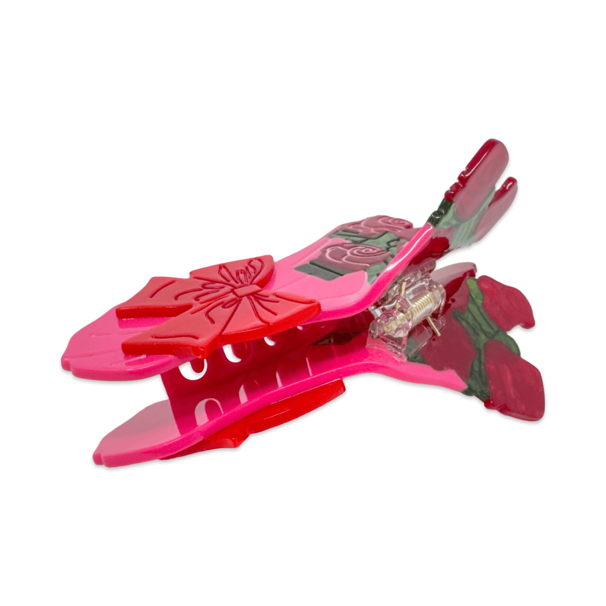 Large Gummy Rose Bouquet Hair Claw Clip