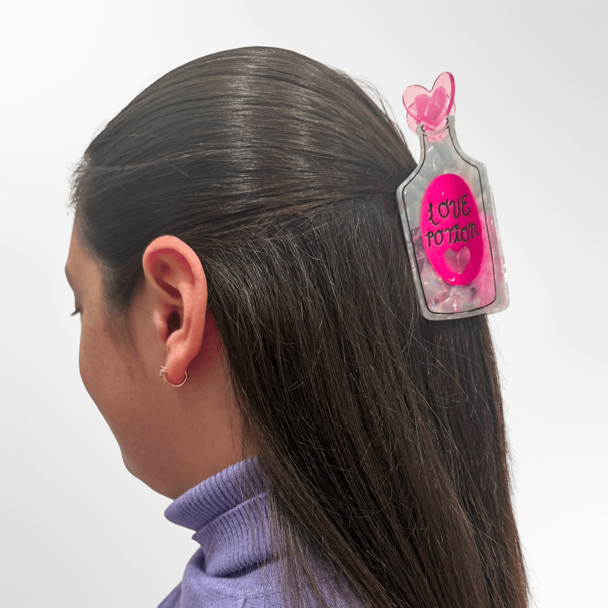 Large Love Potion Hair Claw Clip