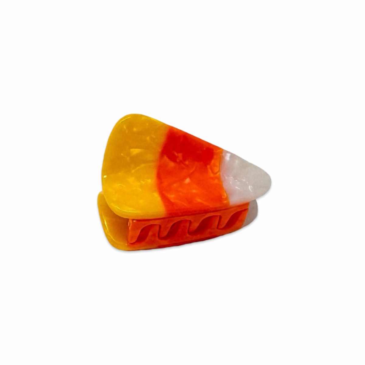 Mini Candy Corn Hair Claw Clip