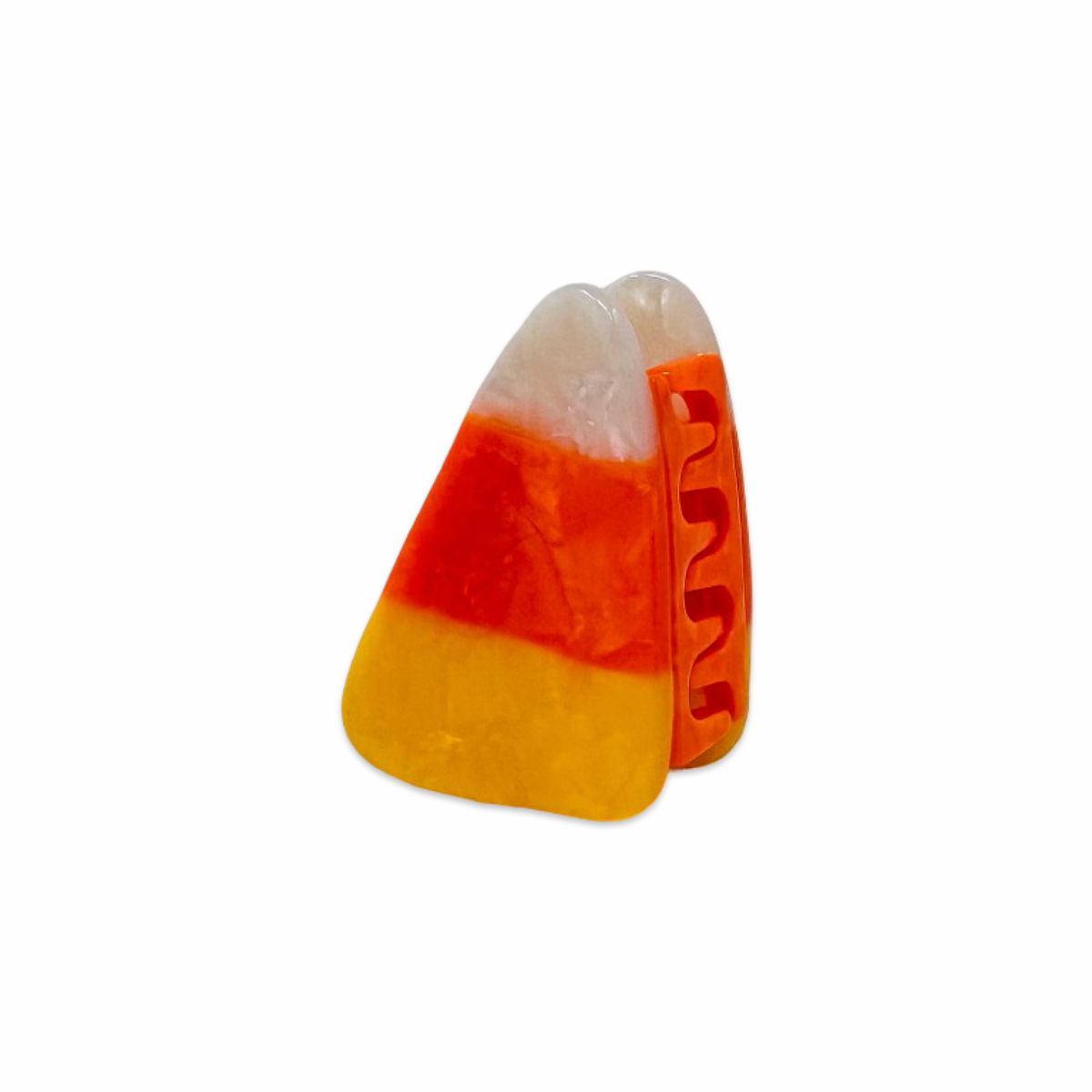 Mini Candy Corn Hair Claw Clip