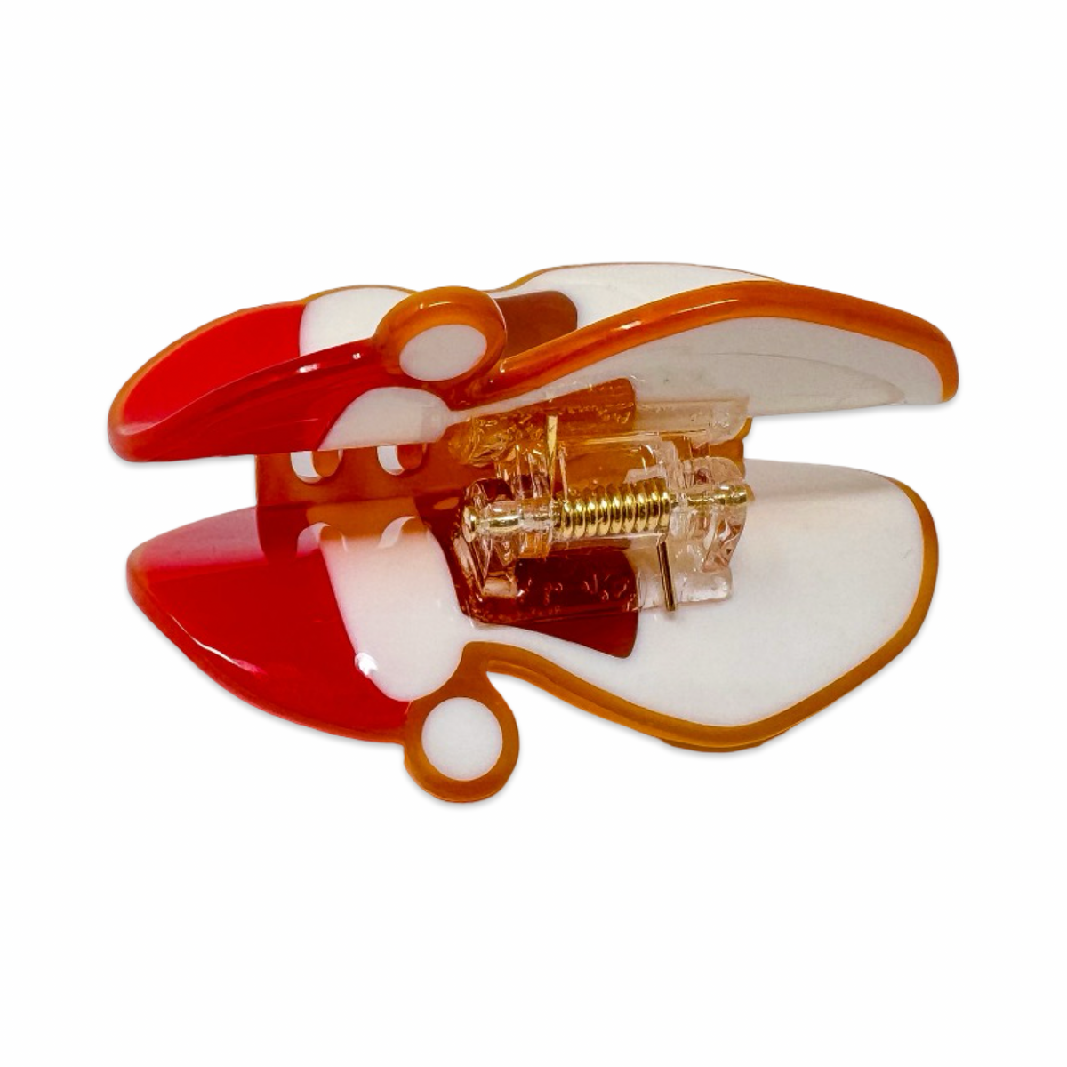 Midi Santa Holiday Cookie Hair Claw Clip