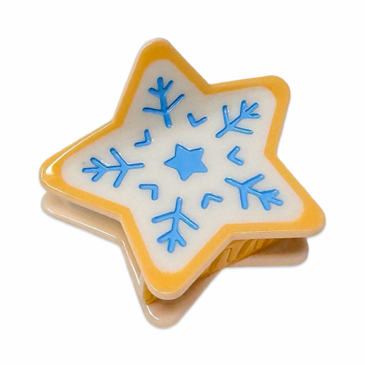 Midi Star Cookie Holiday Cookie Hair Claw Clip