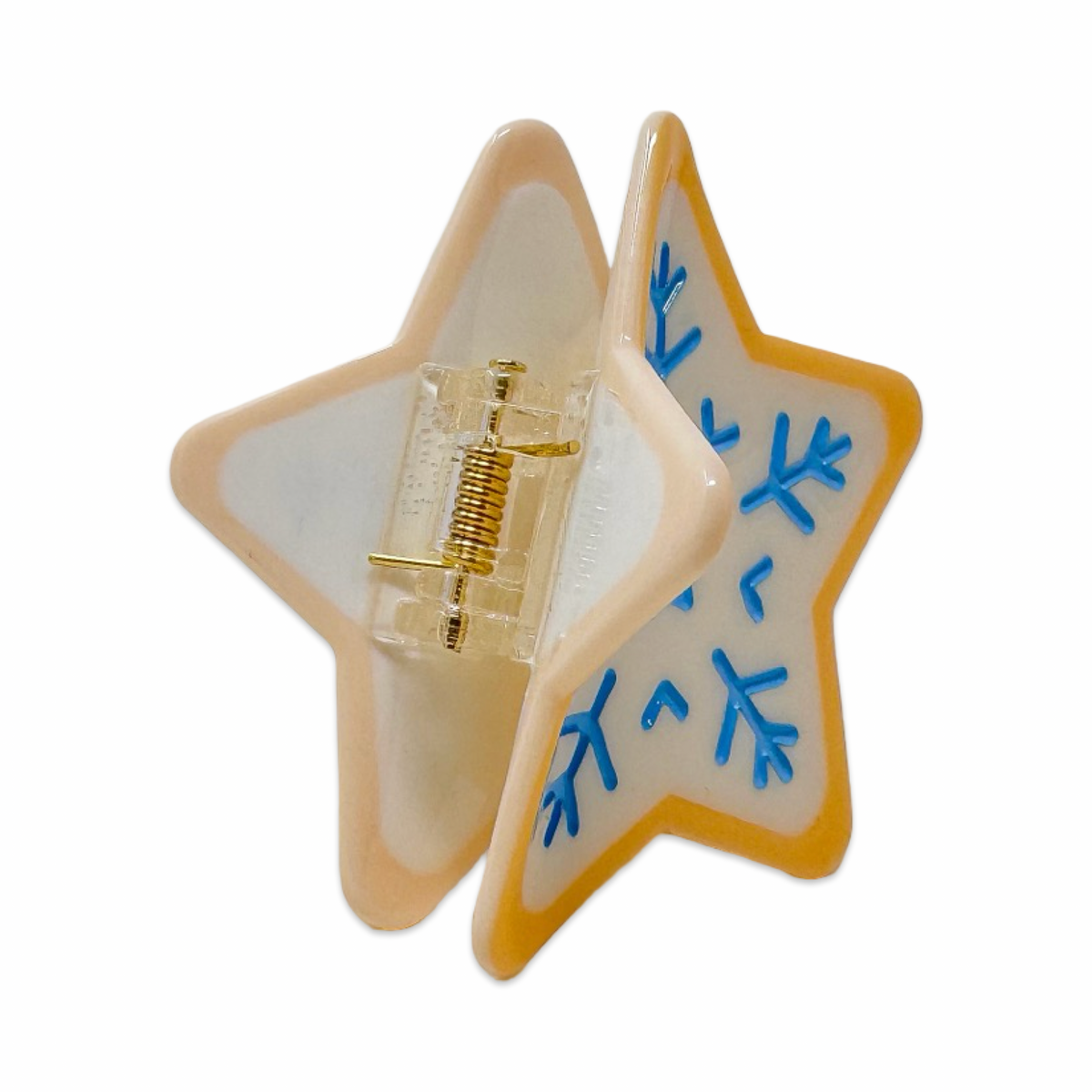 Midi Star Cookie Holiday Cookie Hair Claw Clip