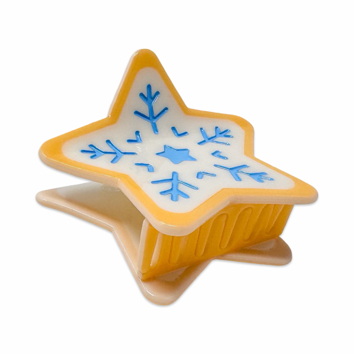Midi Star Cookie Holiday Cookie Hair Claw Clip