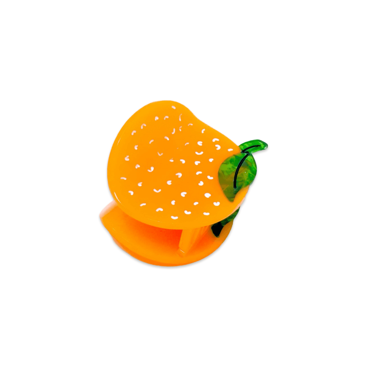 Mini Orange Hair Claw Clip