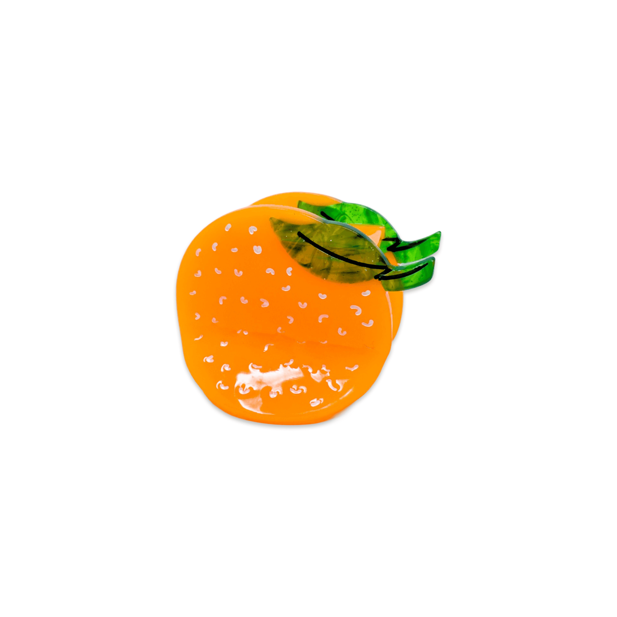 Mini Orange Hair Claw Clip