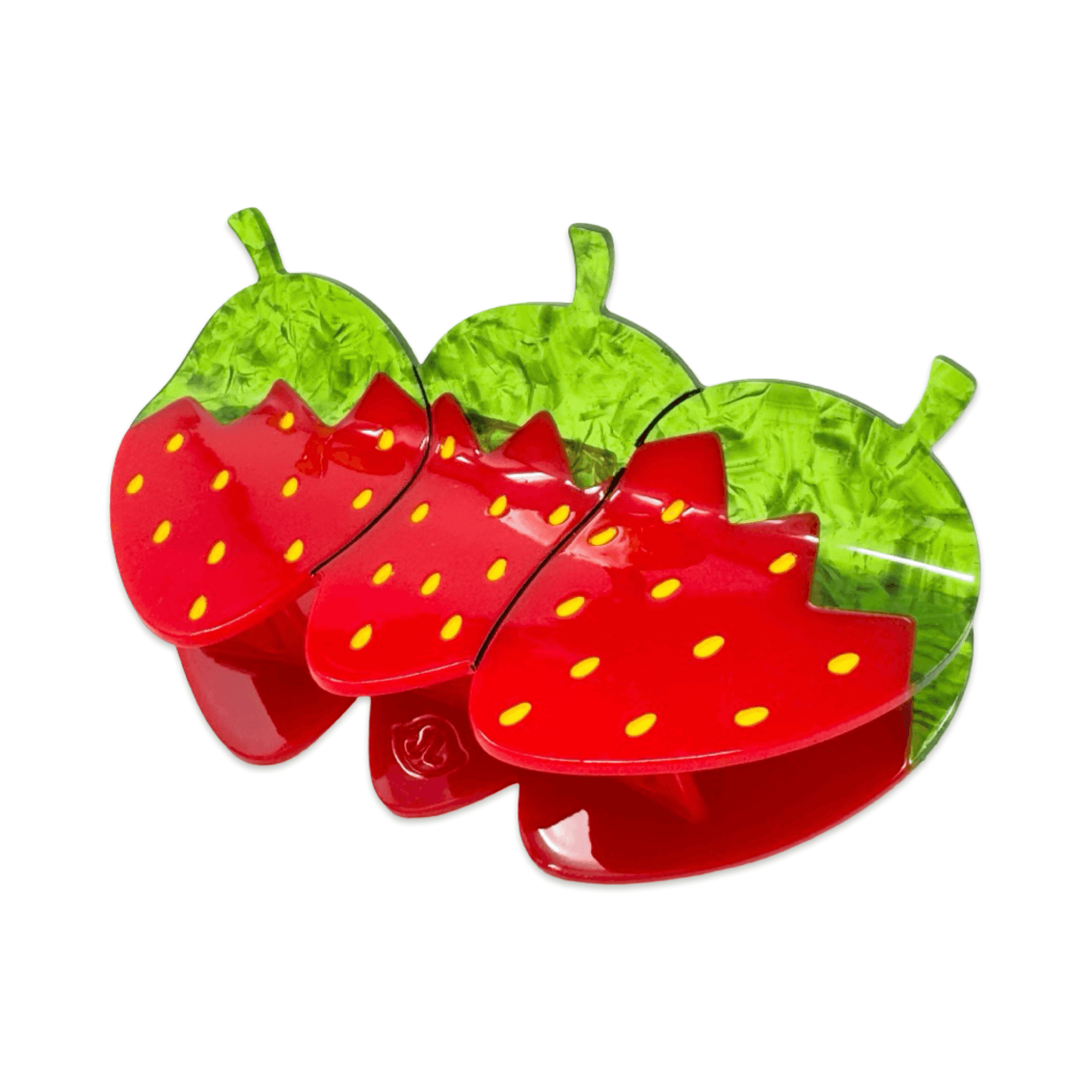 XL Red Strawberry Hair Claw Clip