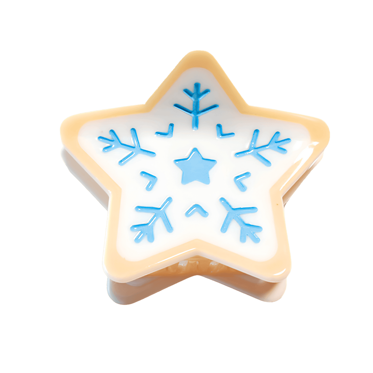 Midi Star Cookie Holiday Cookie Hair Claw Clip