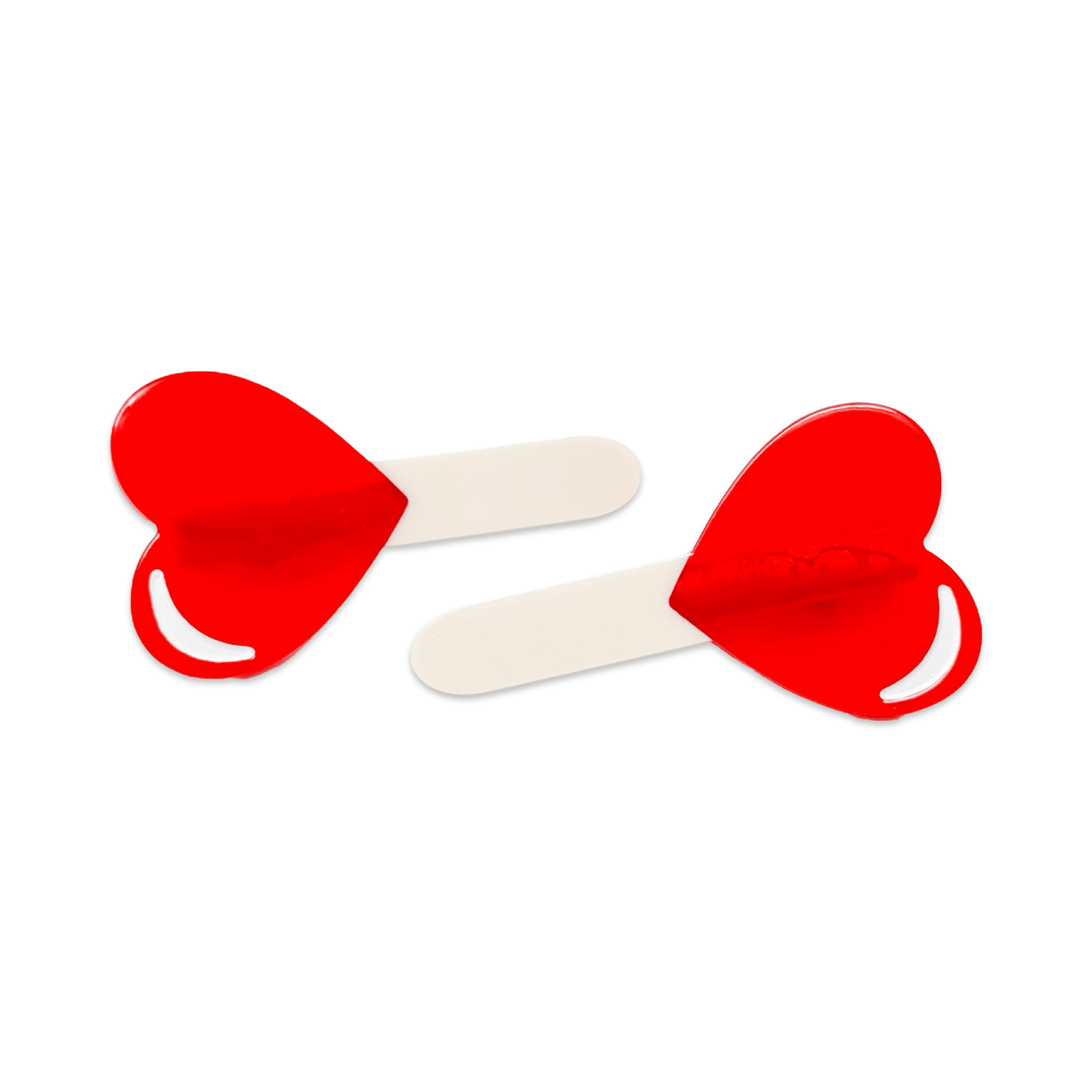 Heart Lollipop Alligator Hair Clip Set