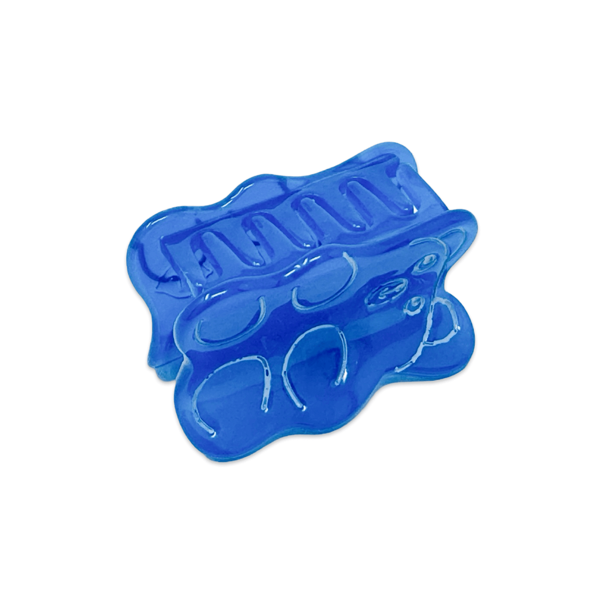 Mini Blue Gummy Bear Hair Claw Clip