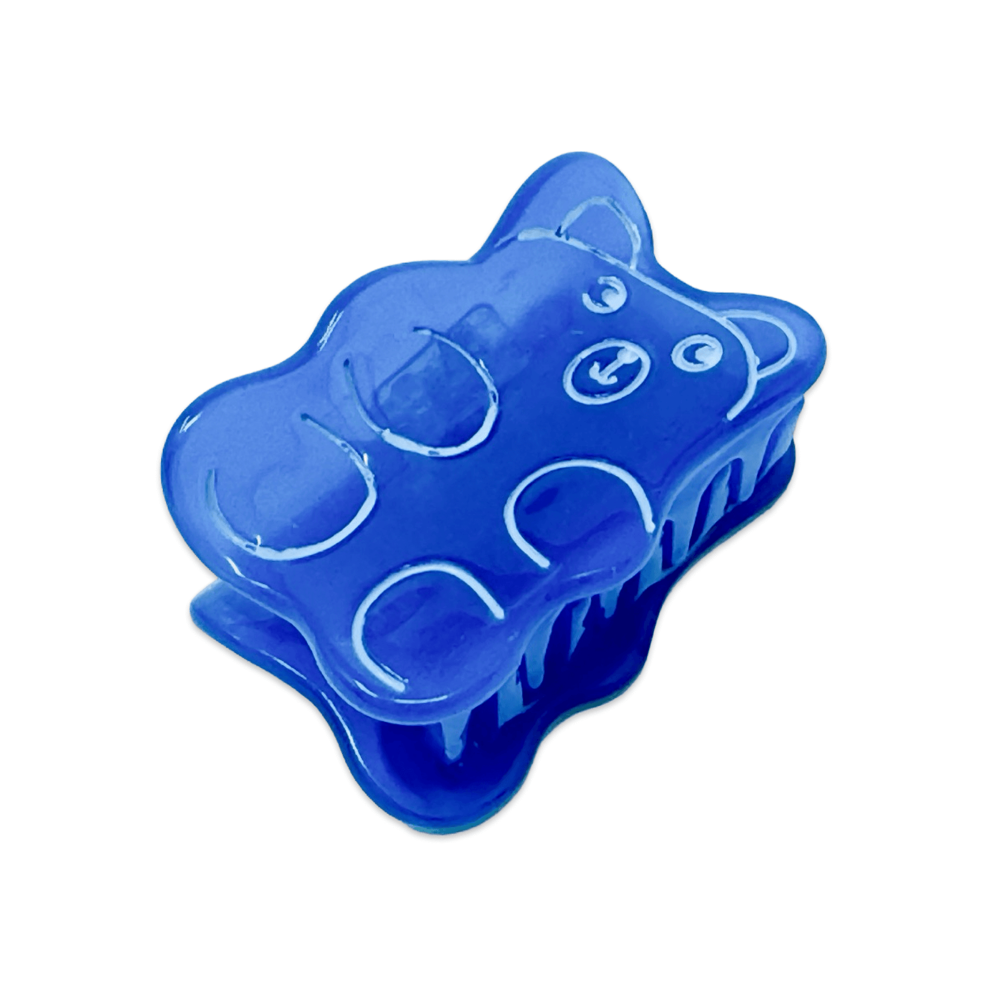 Mini Blue Gummy Bear Hair Claw Clip