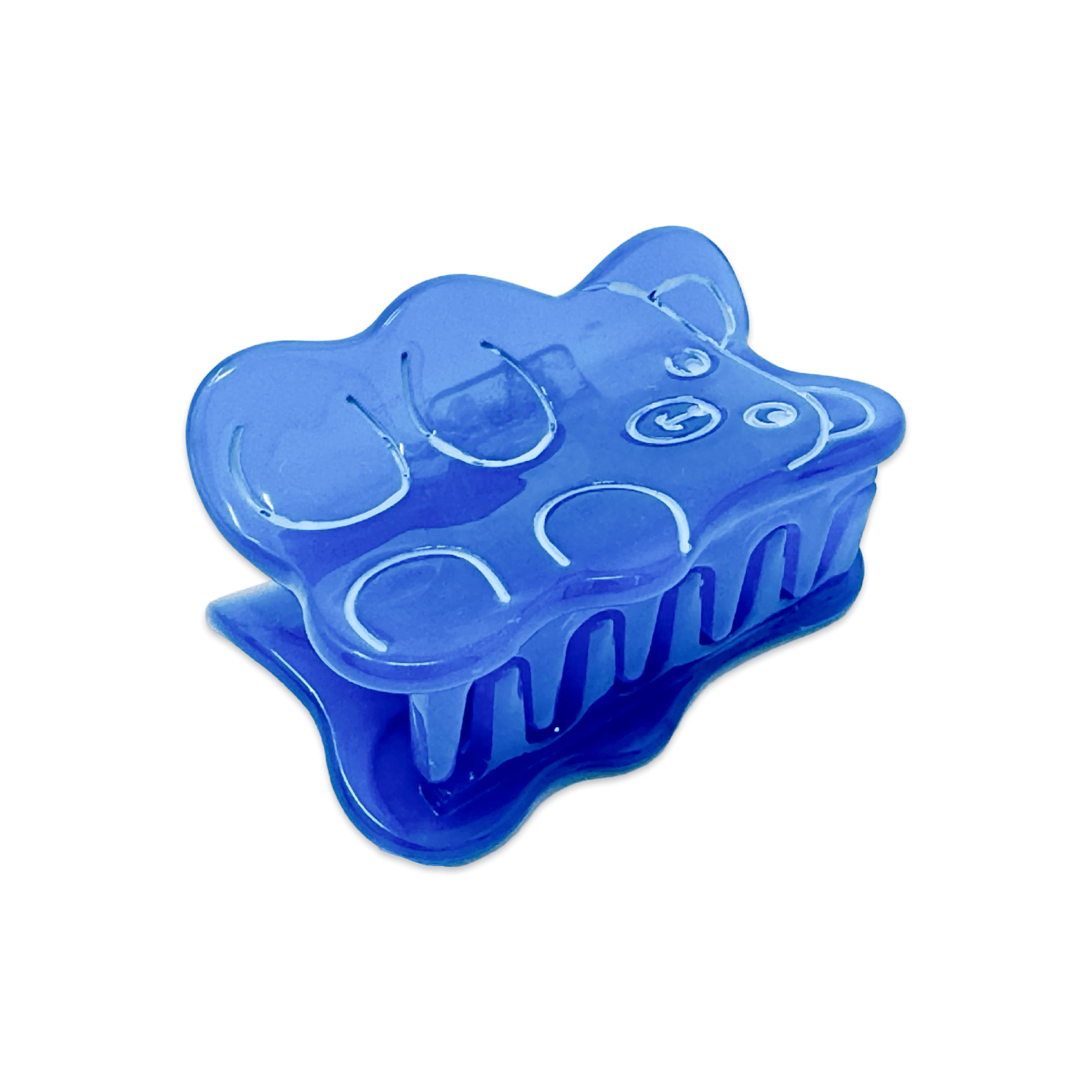 Mini Blue Gummy Bear Hair Claw Clip