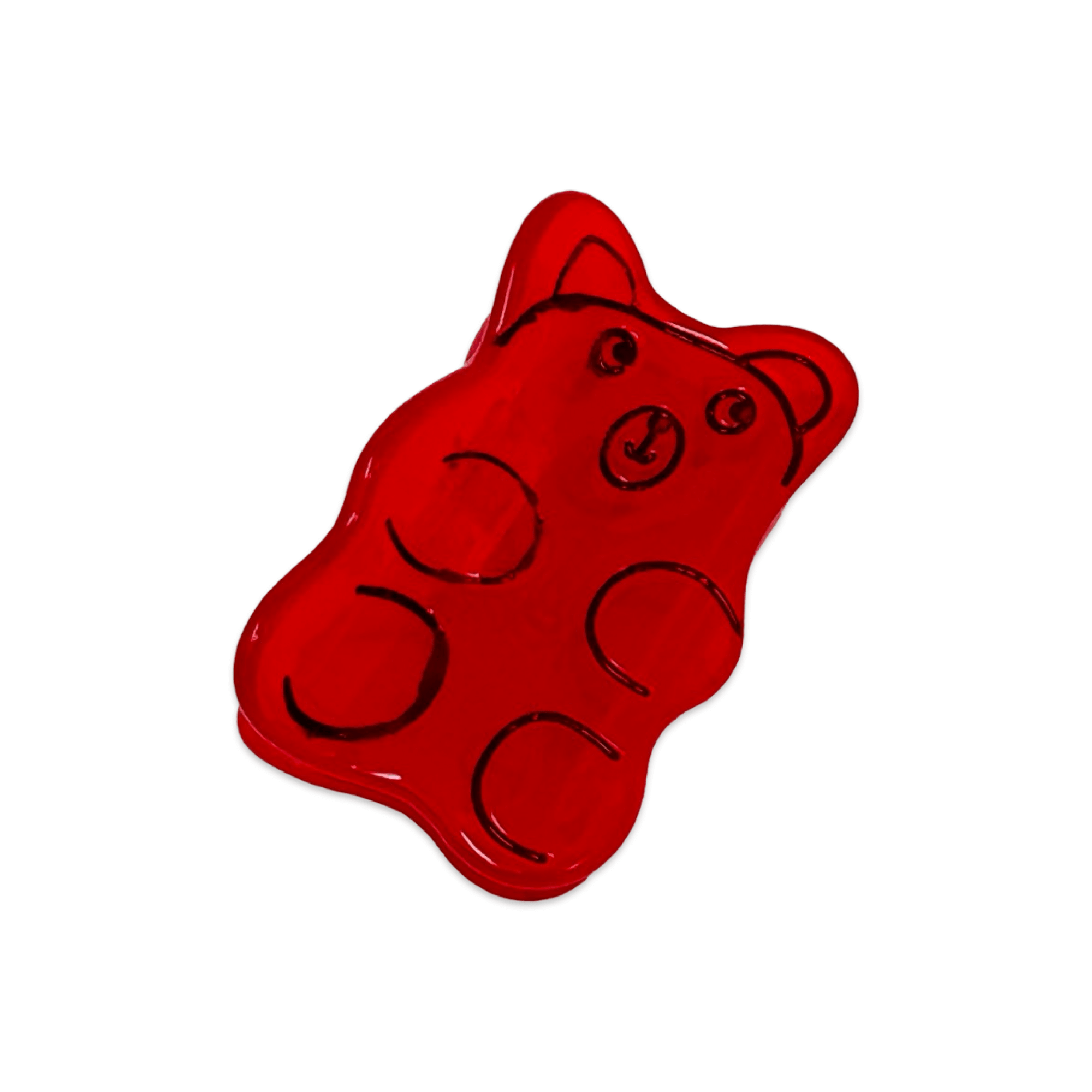 Mini Red Gummy Bear Hair Claw Clip