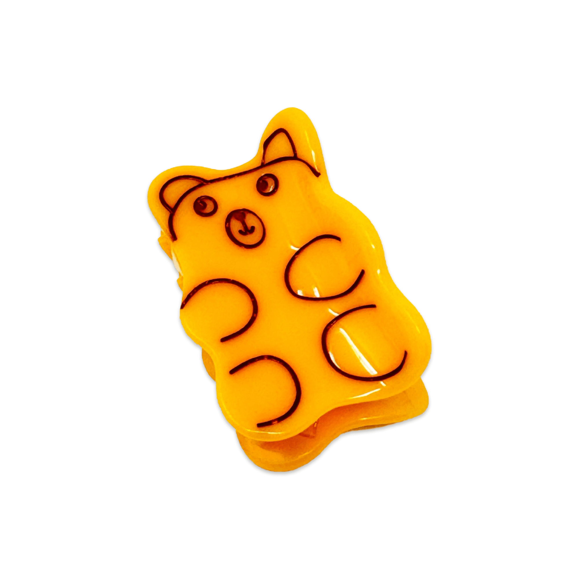 Mini Yellow Gummy Bear Hair Claw Clip