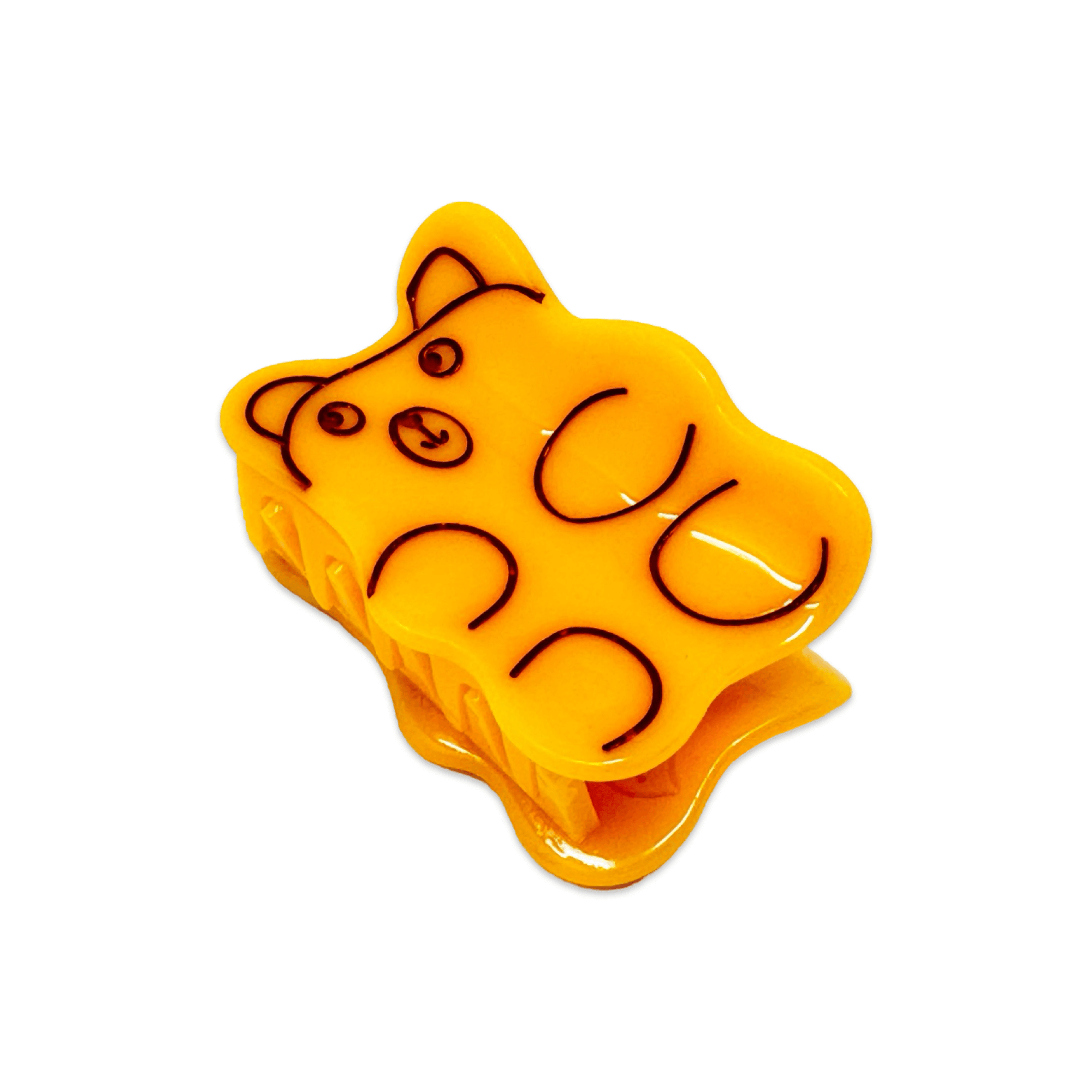 Mini Yellow Gummy Bear Hair Claw Clip