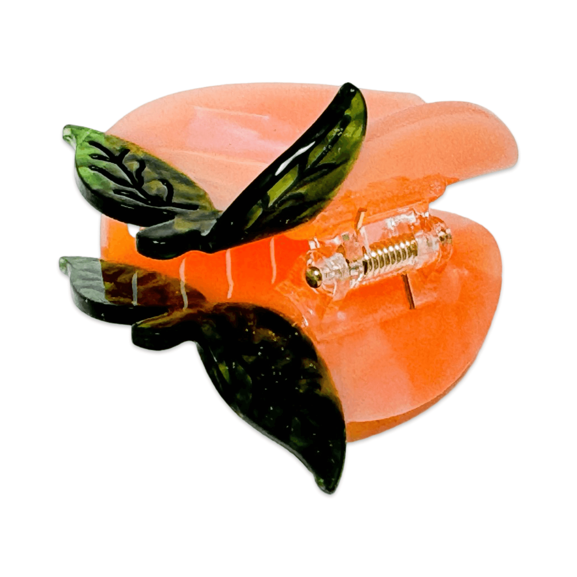 Midi Peach Hair Claw Clip