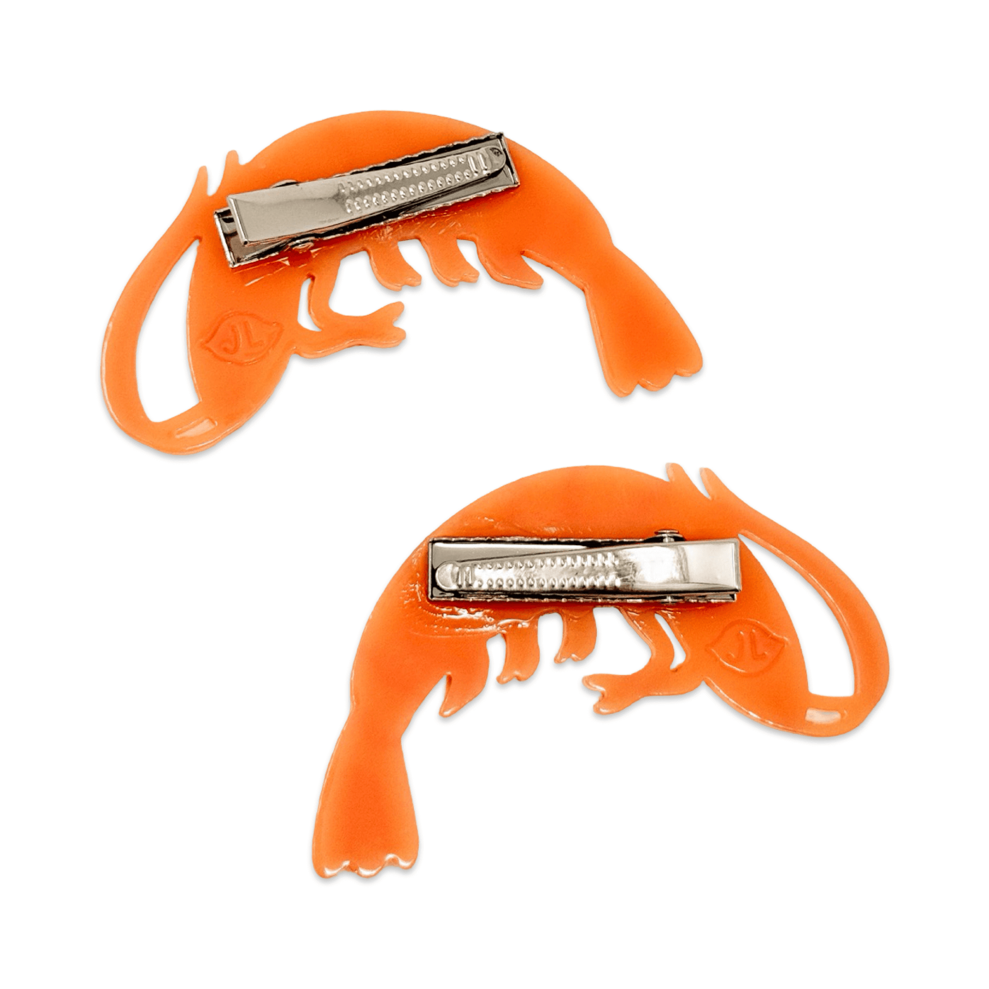 Shrimp Alligator Hair Clip Set