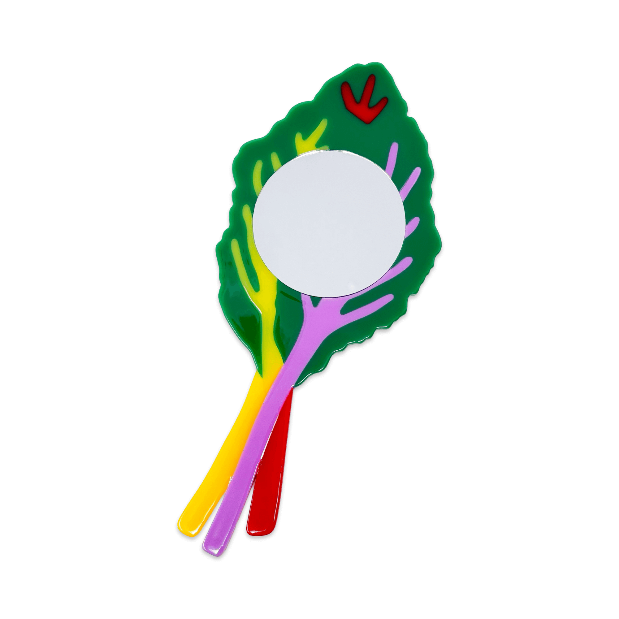 Rainbow Chard Hand Mirror