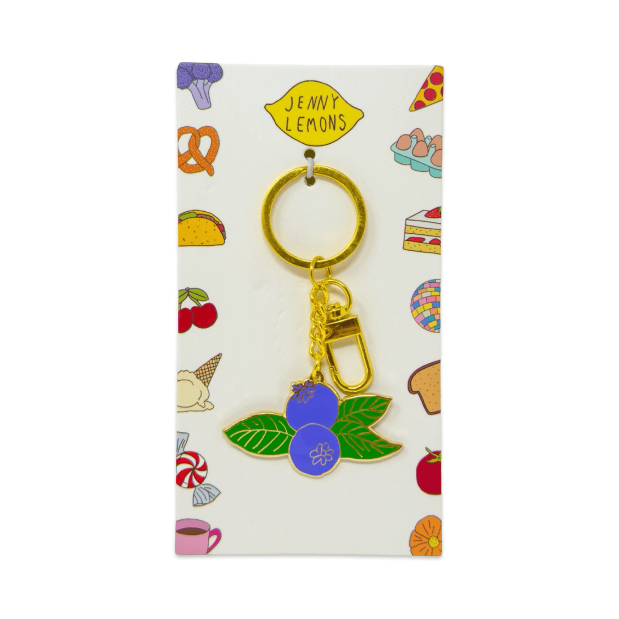Blueberry Enamel Bag Charm