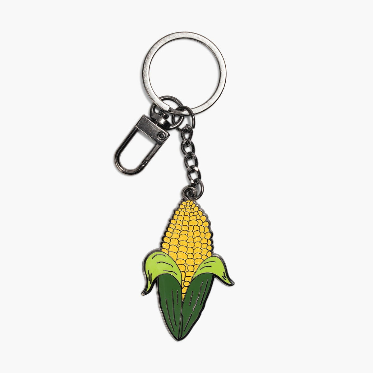 Corn Enamel Bag Charm & Keychain