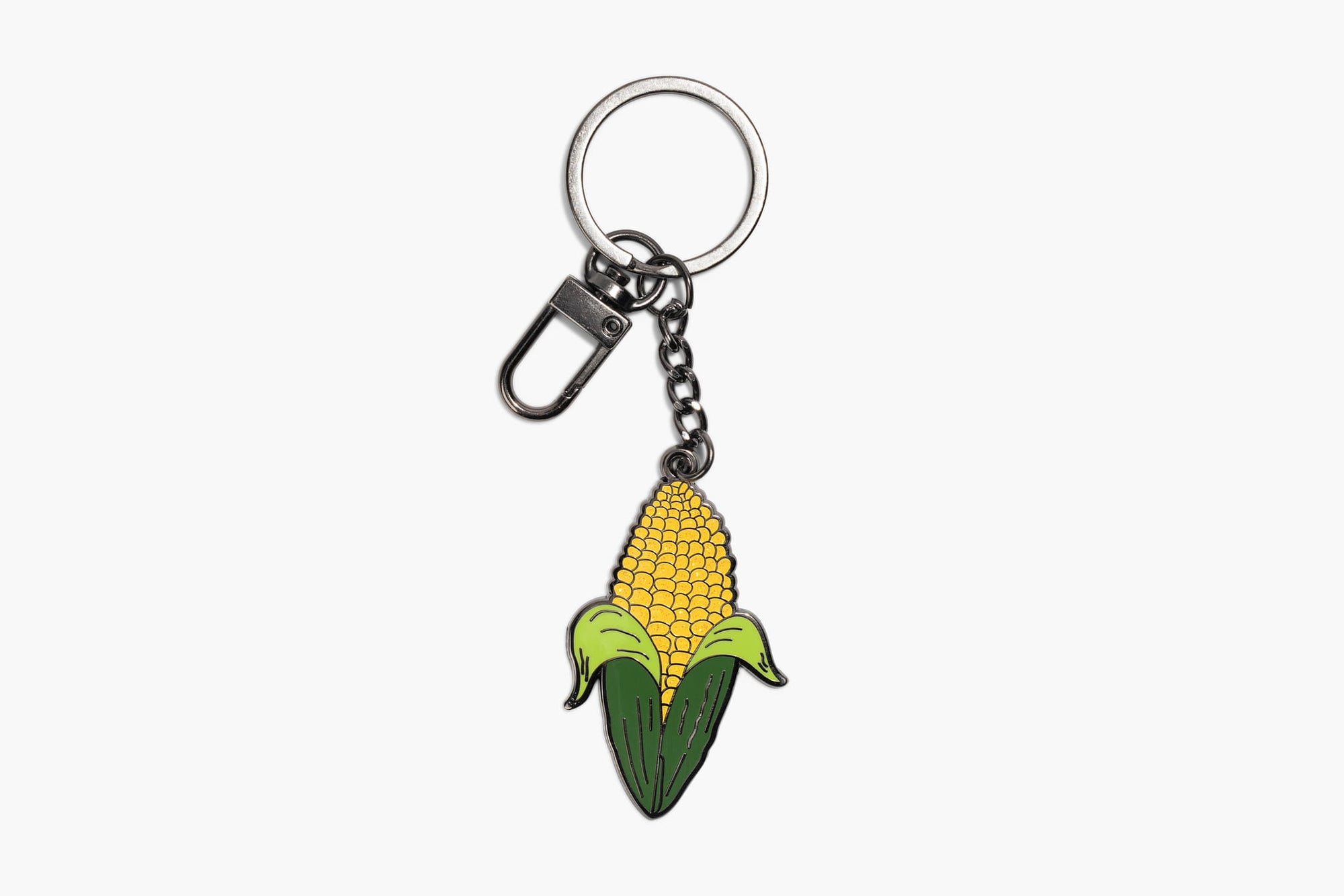 Corn Enamel Bag Charm & Keychain