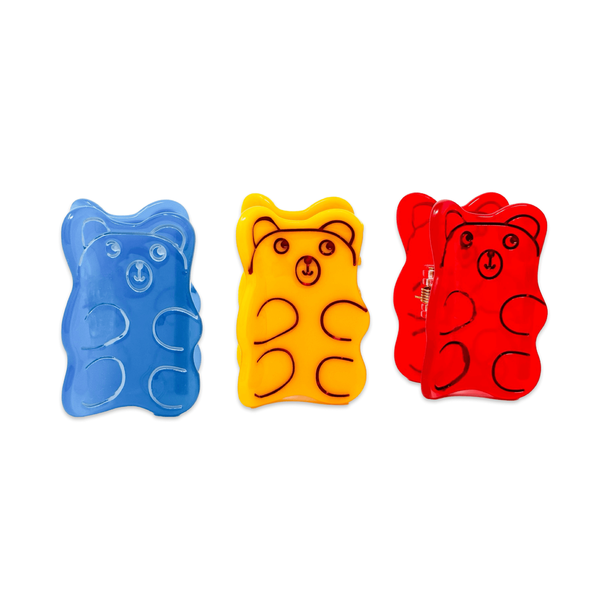 Mini Yellow Gummy Bear Hair Claw Clip