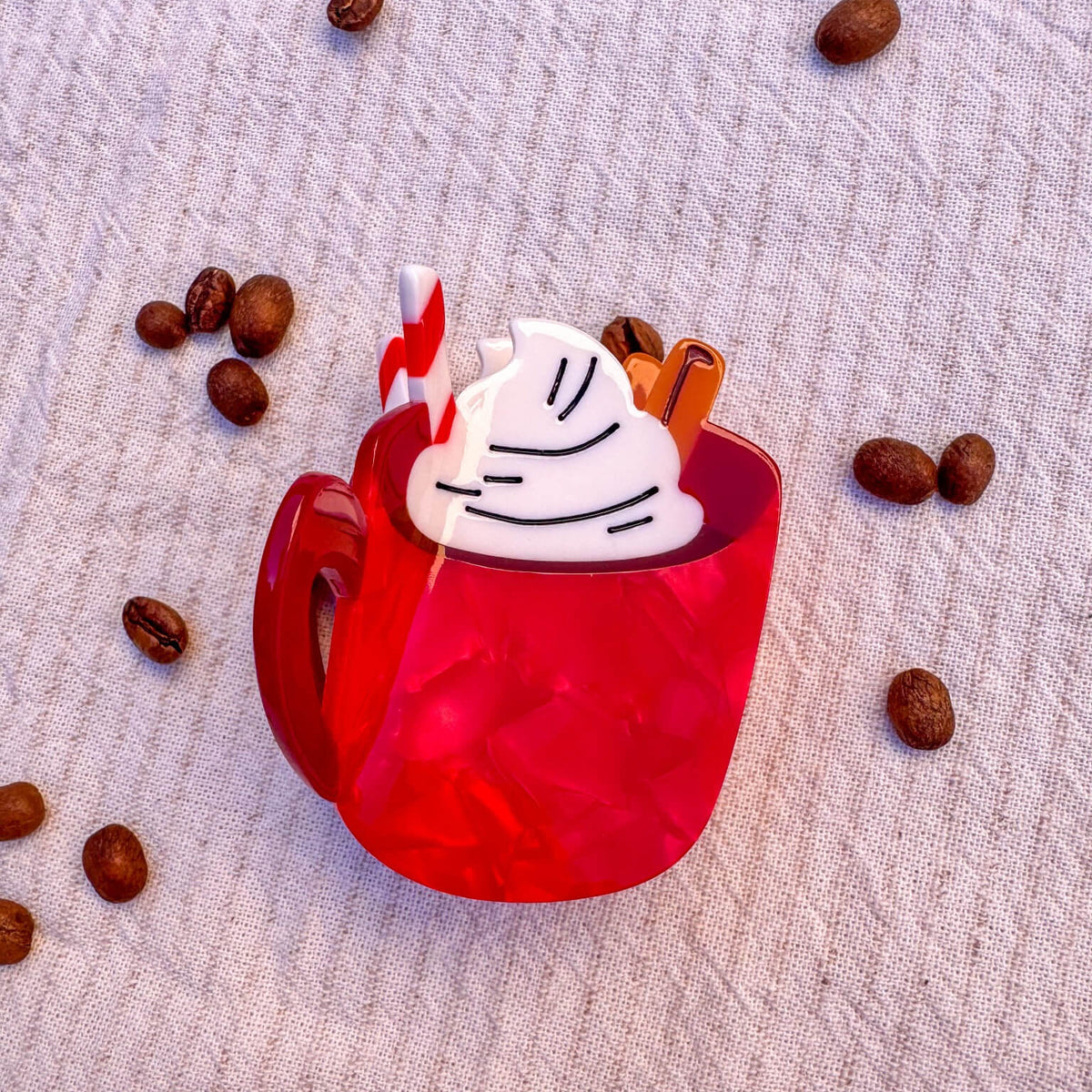 Midi Hot Cocoa Hair Claw Clip