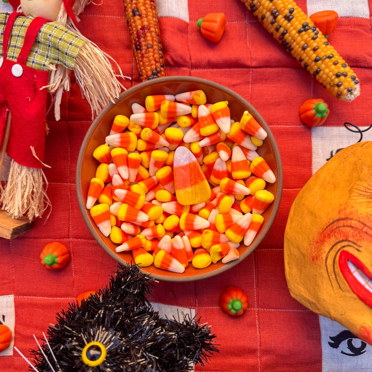 Mini Candy Corn Hair Claw Clip