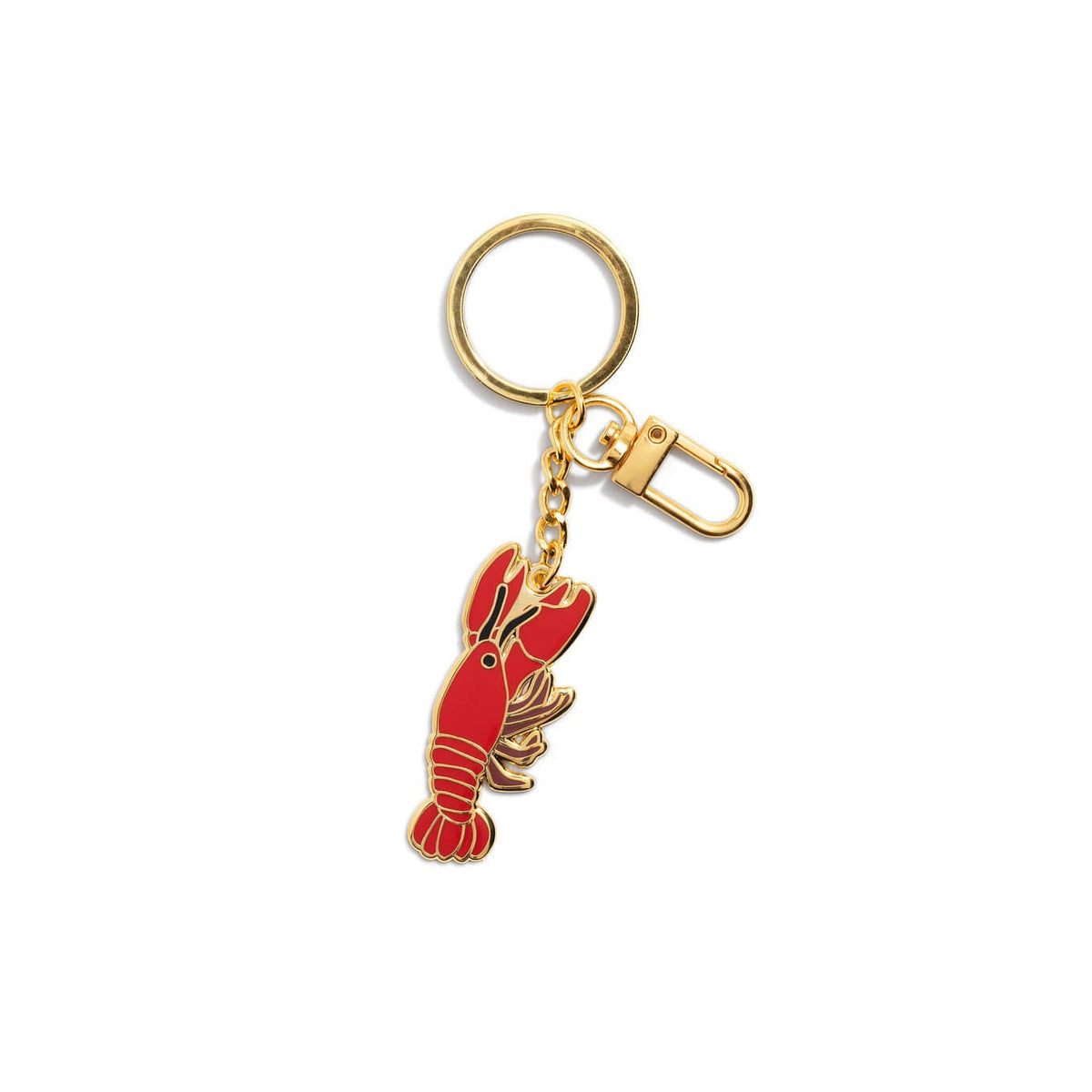 Lobster Enamel Bag Charm & Keychain