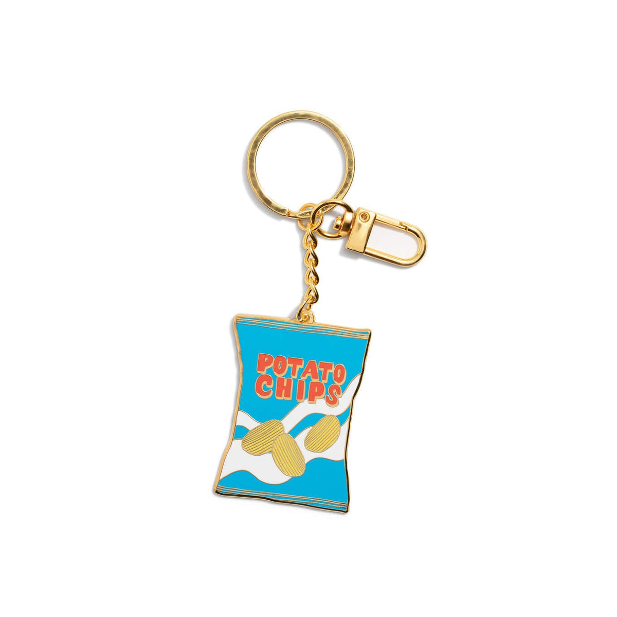 Potato Chips Bag Enamel Bag Charm & Keychain