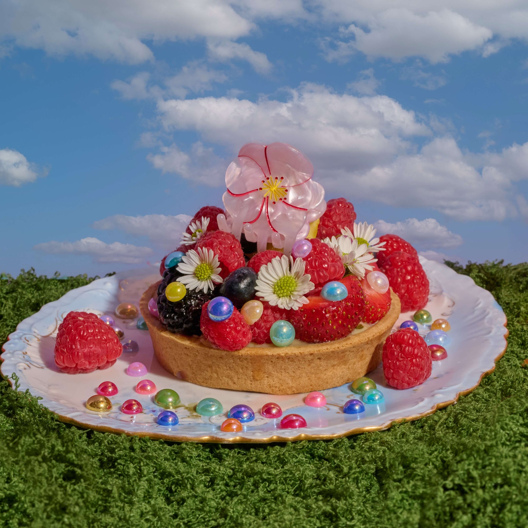 Mini Cherry Blossom Hair Claw Clip