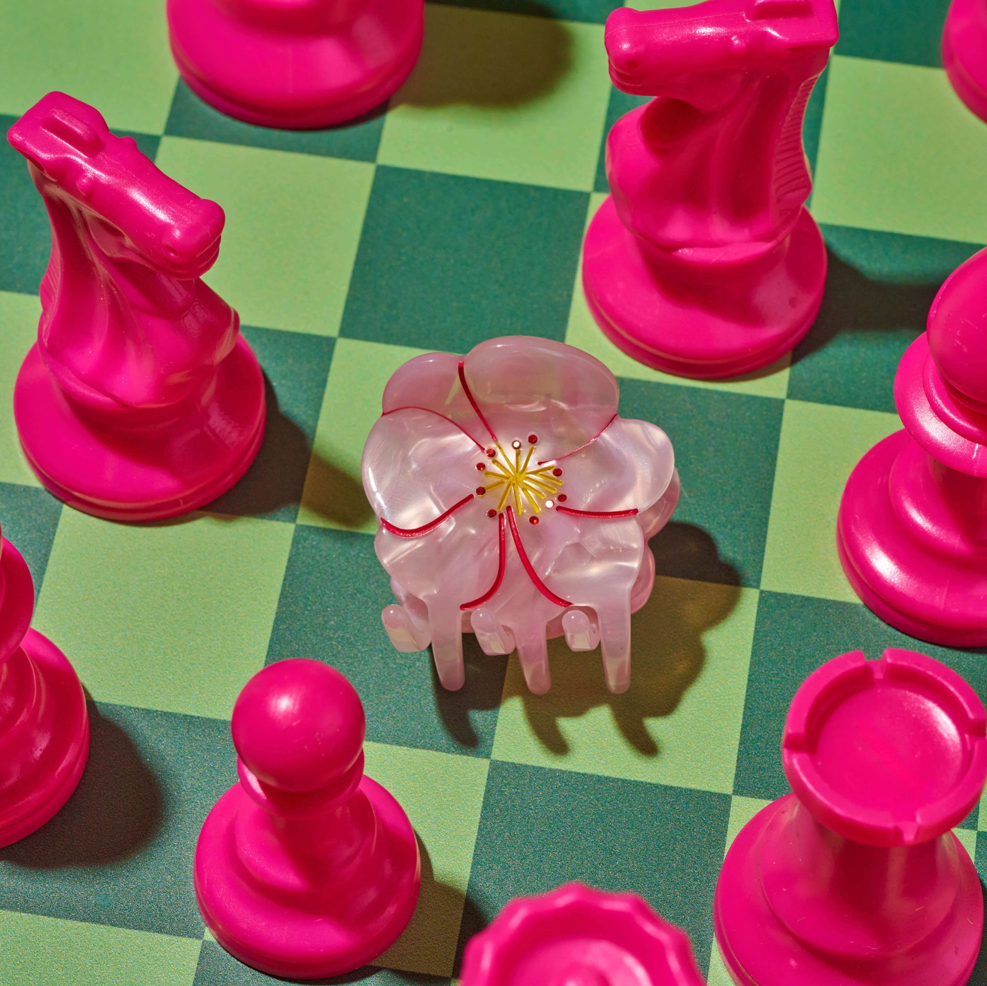 Mini Cherry Blossom Hair Claw Clip