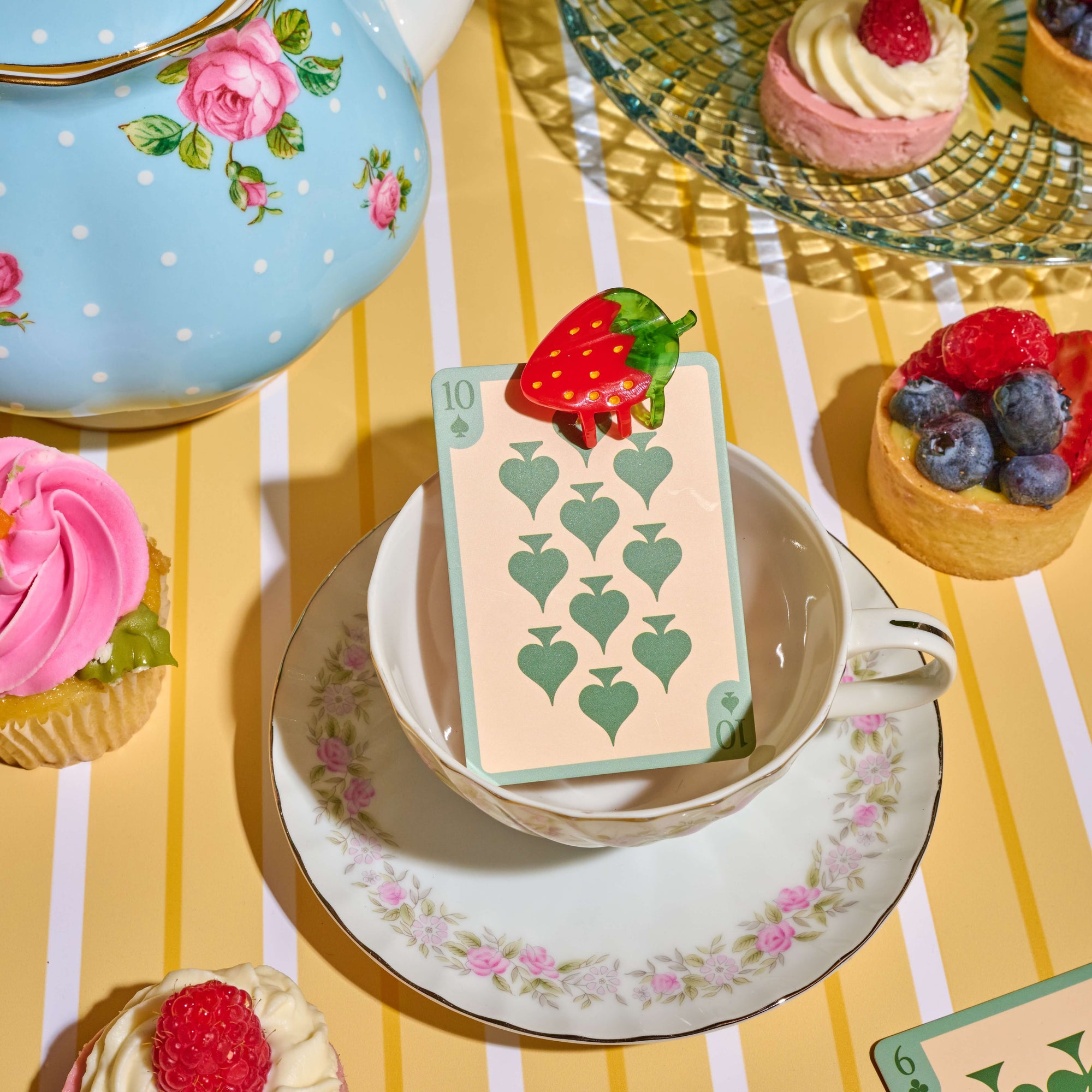 Mini Red Strawberry Hair Claw Clip