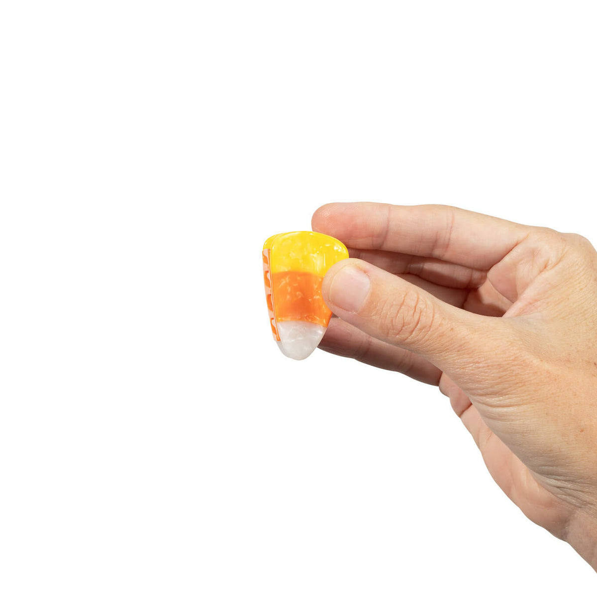 Mini Candy Corn Hair Claw Clip