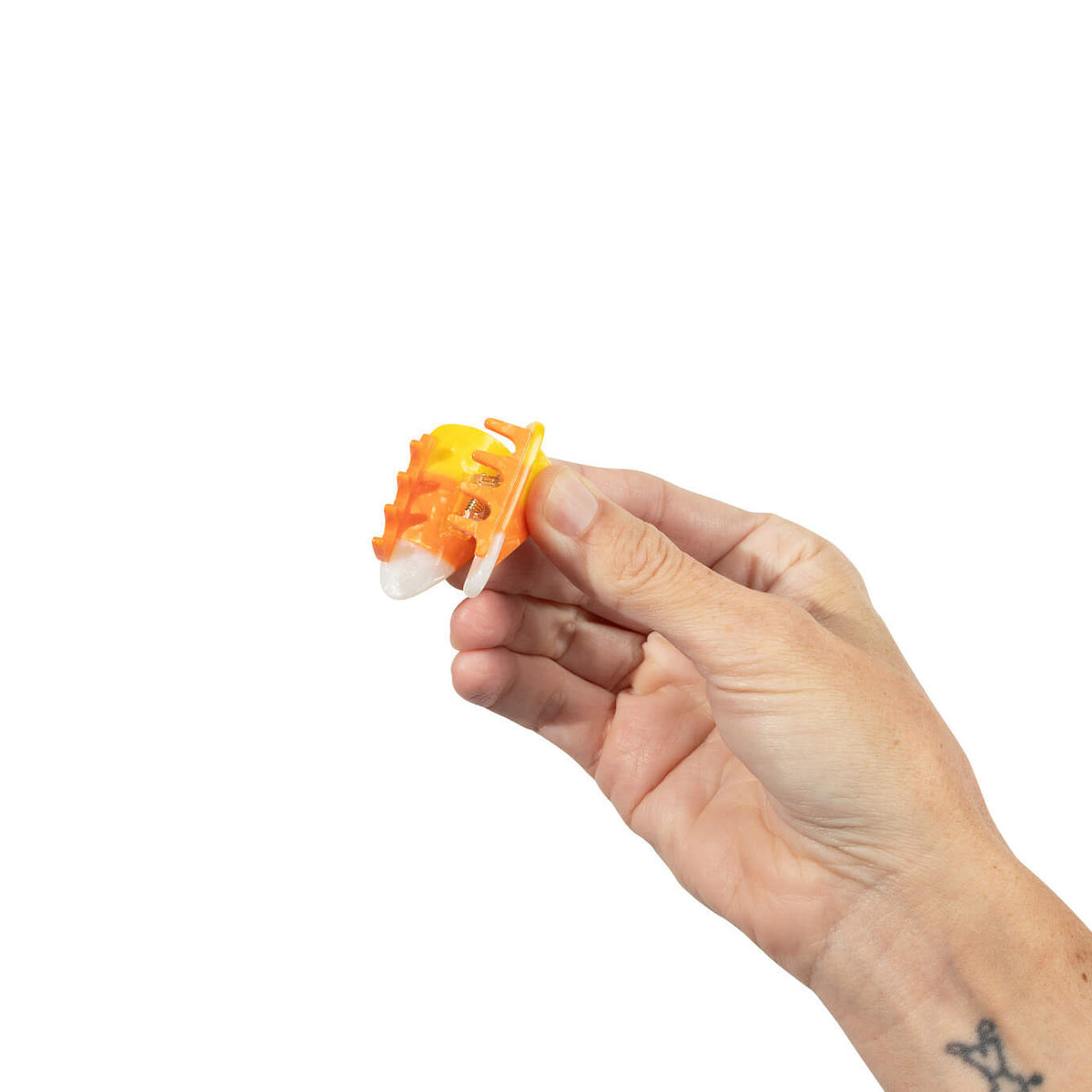 Mini Candy Corn Hair Claw Clip