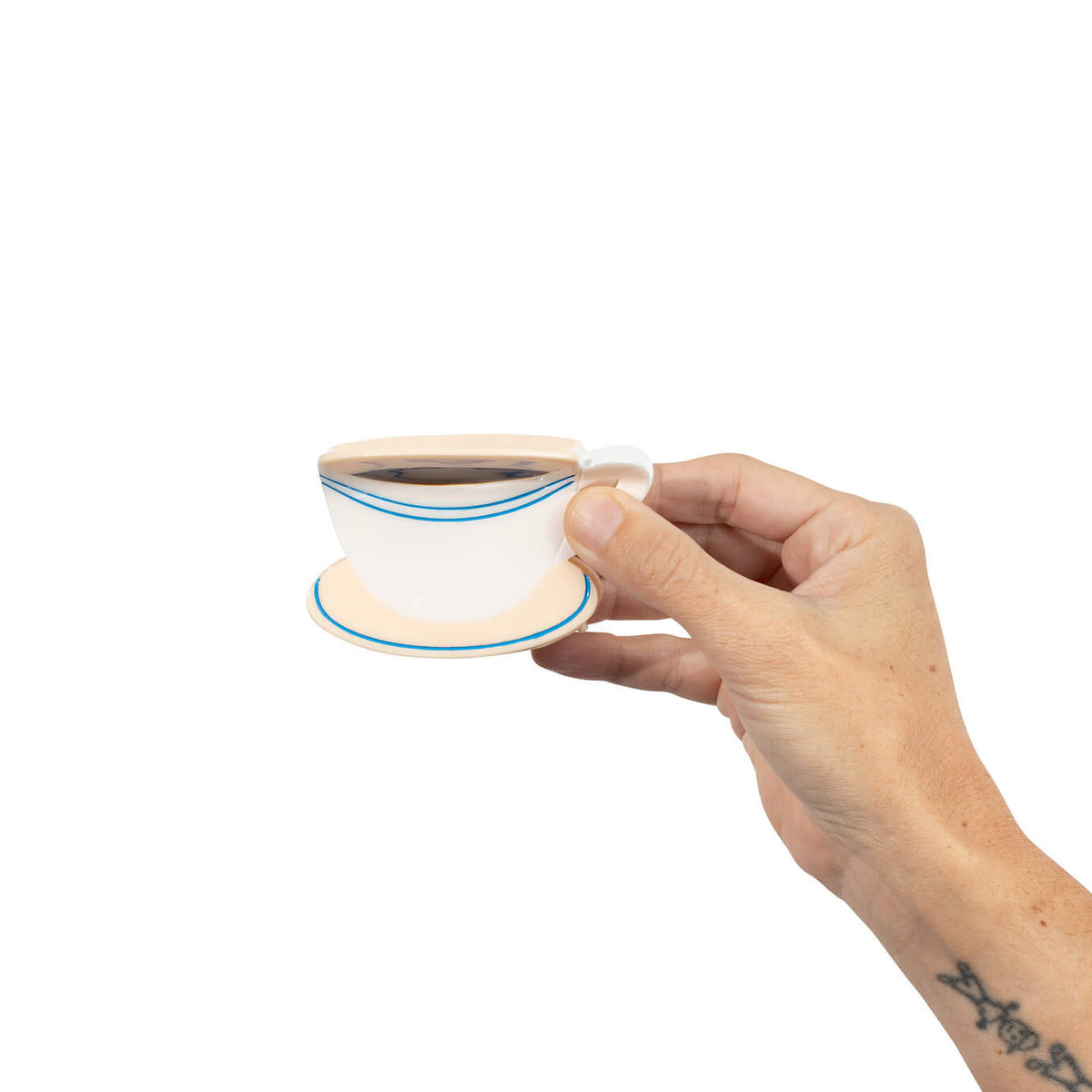 Large Diner Coffee Hair Claw Clip