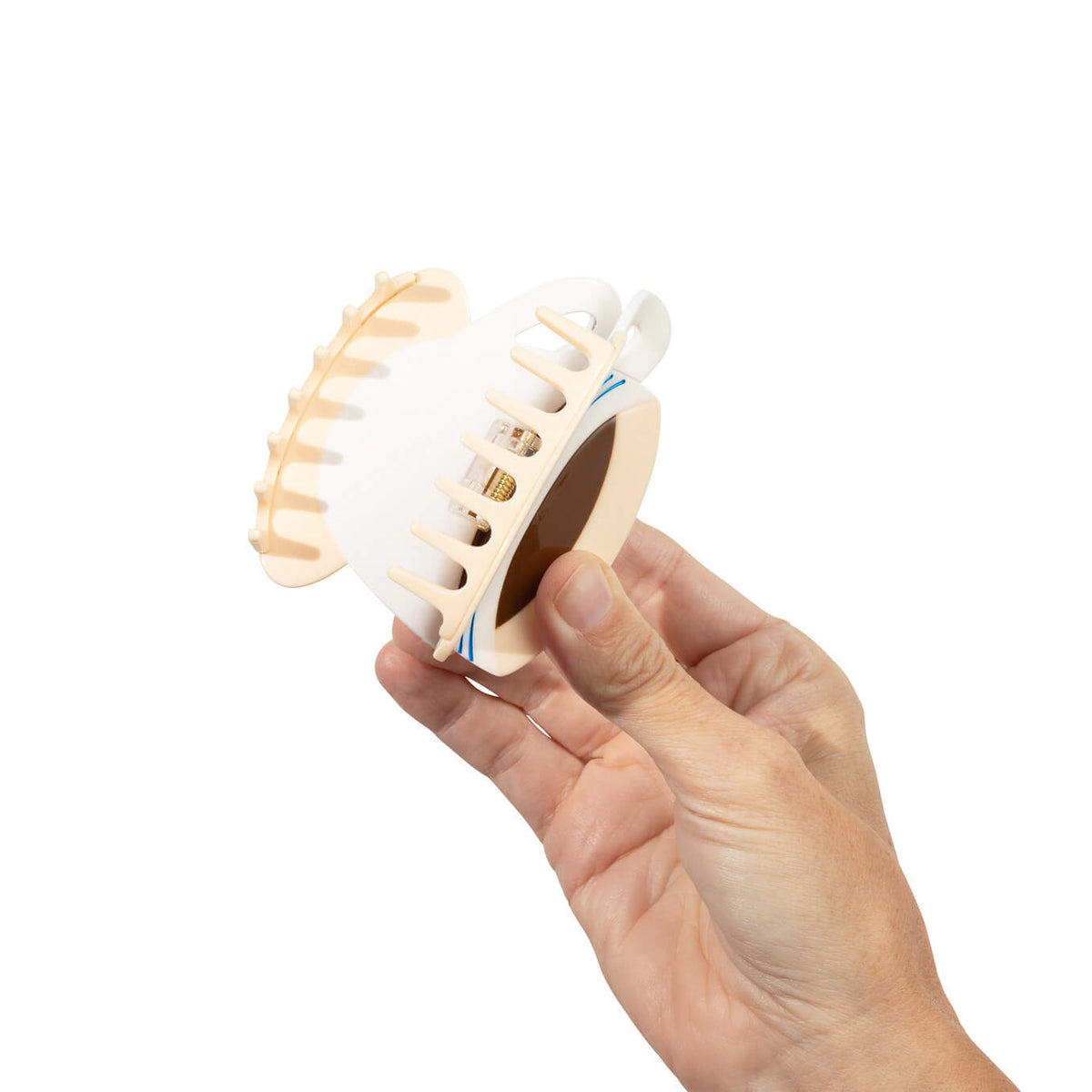 Large Diner Coffee Hair Claw Clip