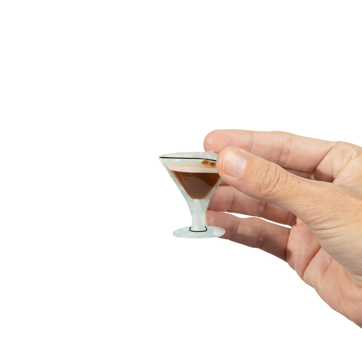 Mini Espresso Martini Hair Claw Clip